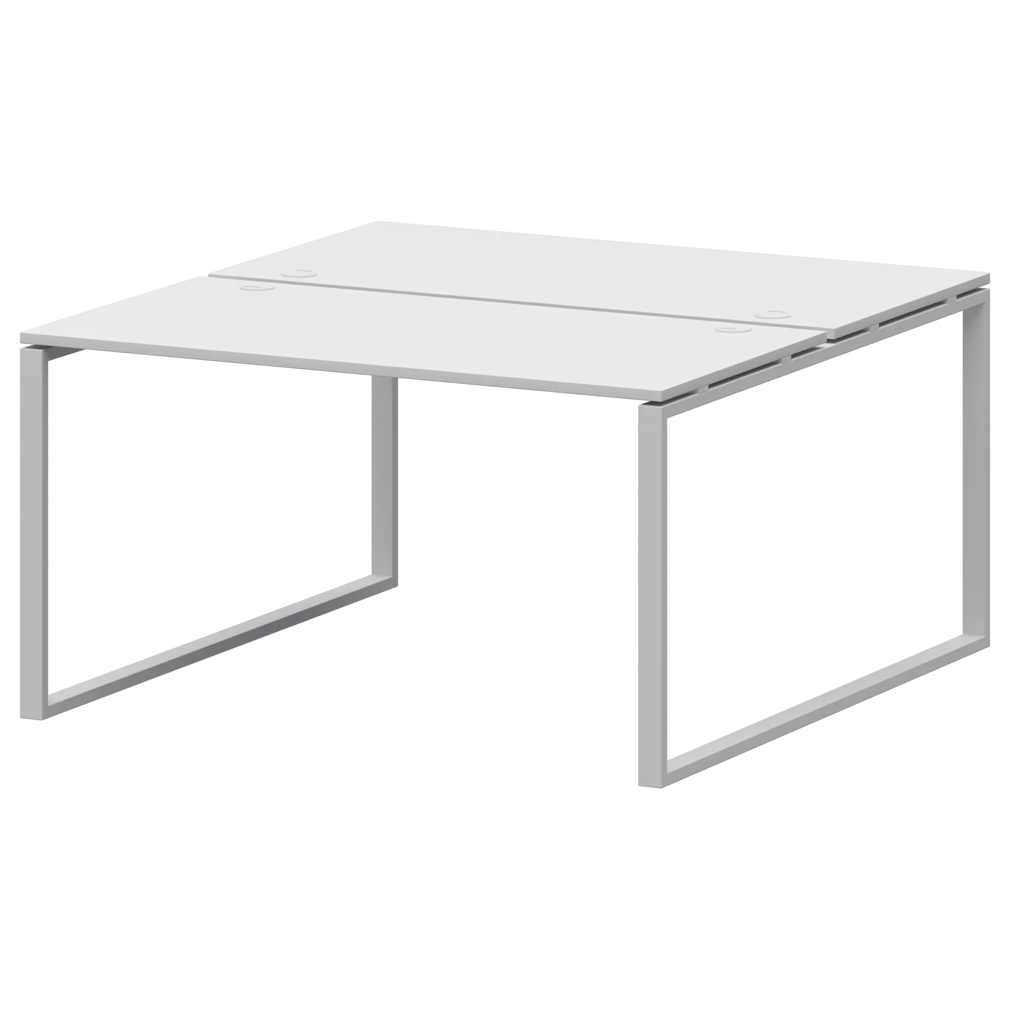 Бенч двойной на 2 рабочих места Арго-М АМБ.О-003 Белый/Белый