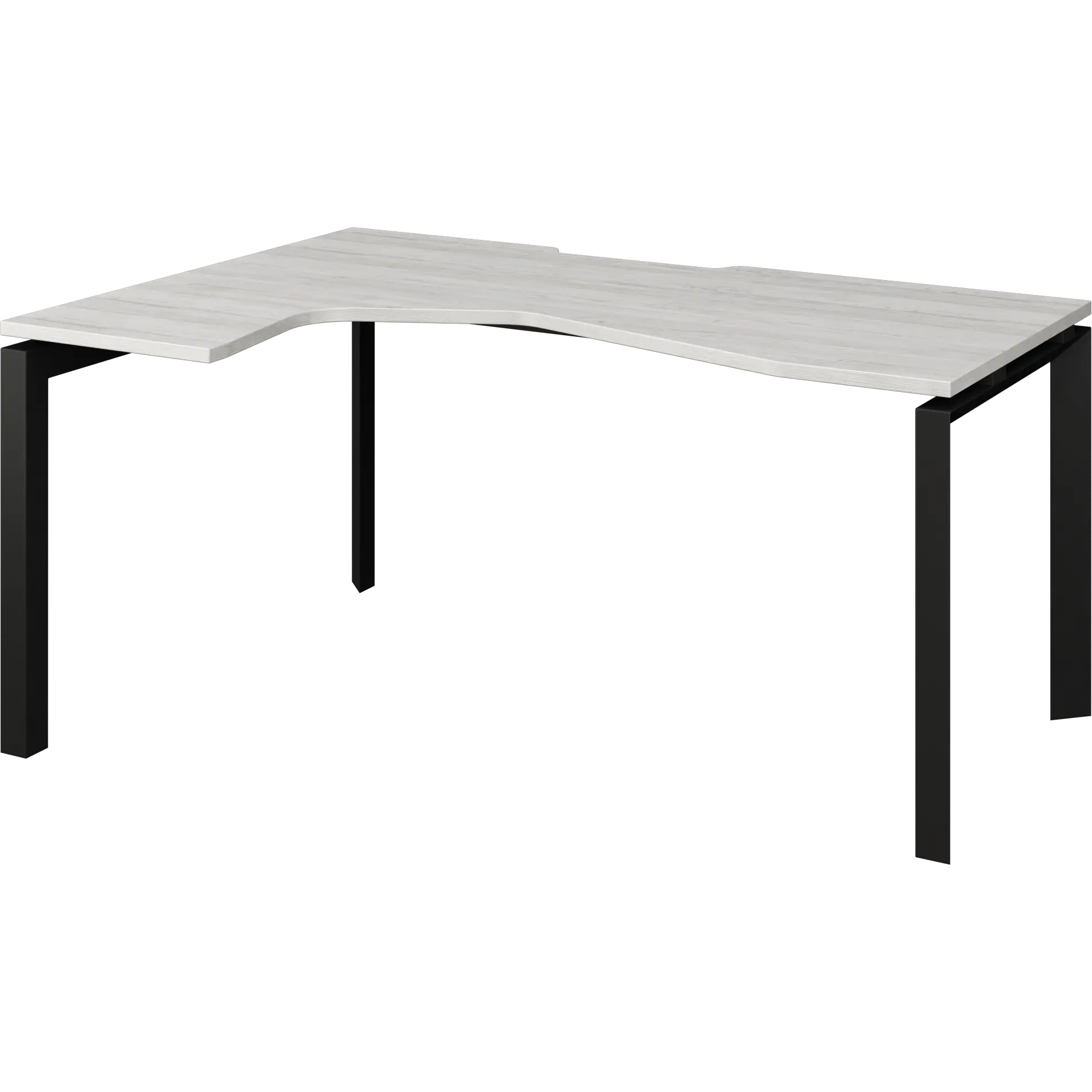 Стол эргономичный левый на металлокаркасе Аргентум-МП НТМП.П-060.ЛВ Сосна винтер/Антрацит