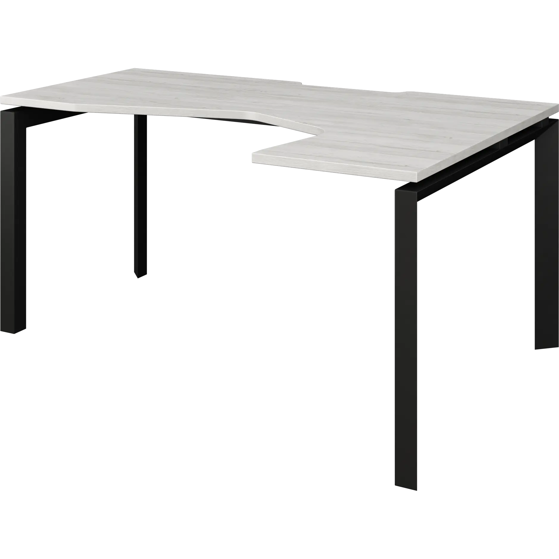 Стол эргономичный правый на металлокаркасе Аргентум-МП НТМП.П-060.ПР Сосна винтер/Антрацит