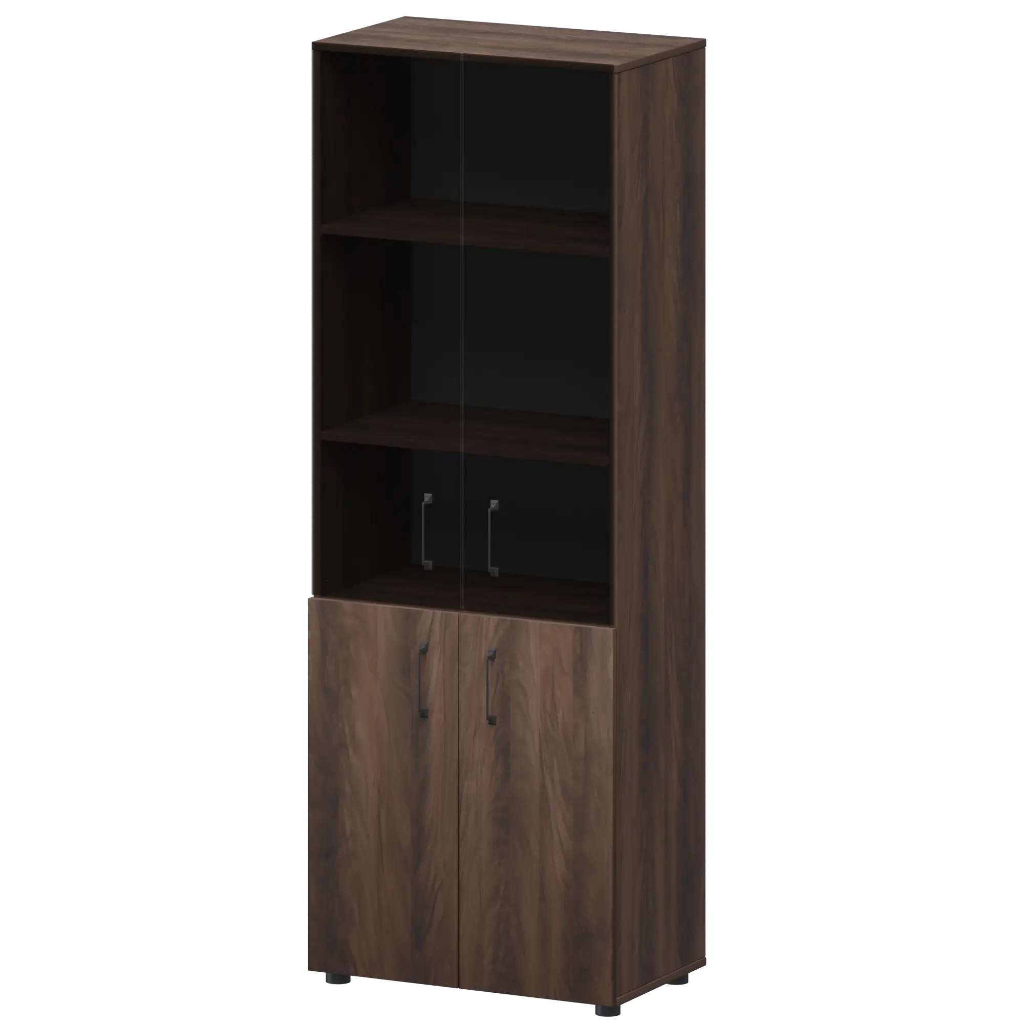 Стеллаж комбинированный с стеклянными фасадами Приоритет К-934,К-942,К-946,КФ-942,КФ-946 Лагос