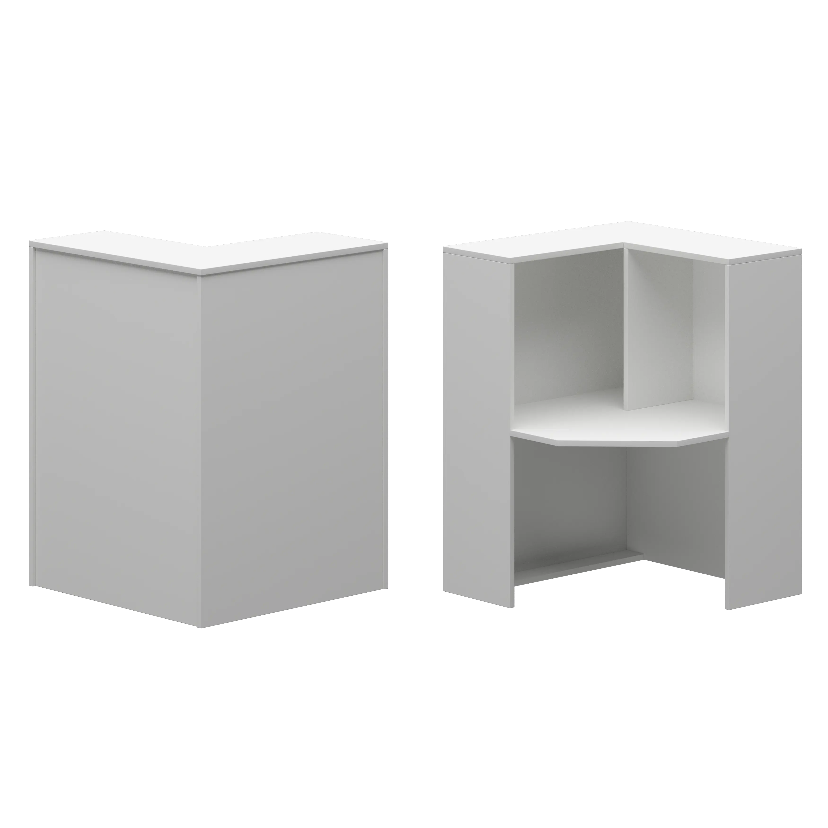 Стойка угловая правая Ресепшн А-556 Белый