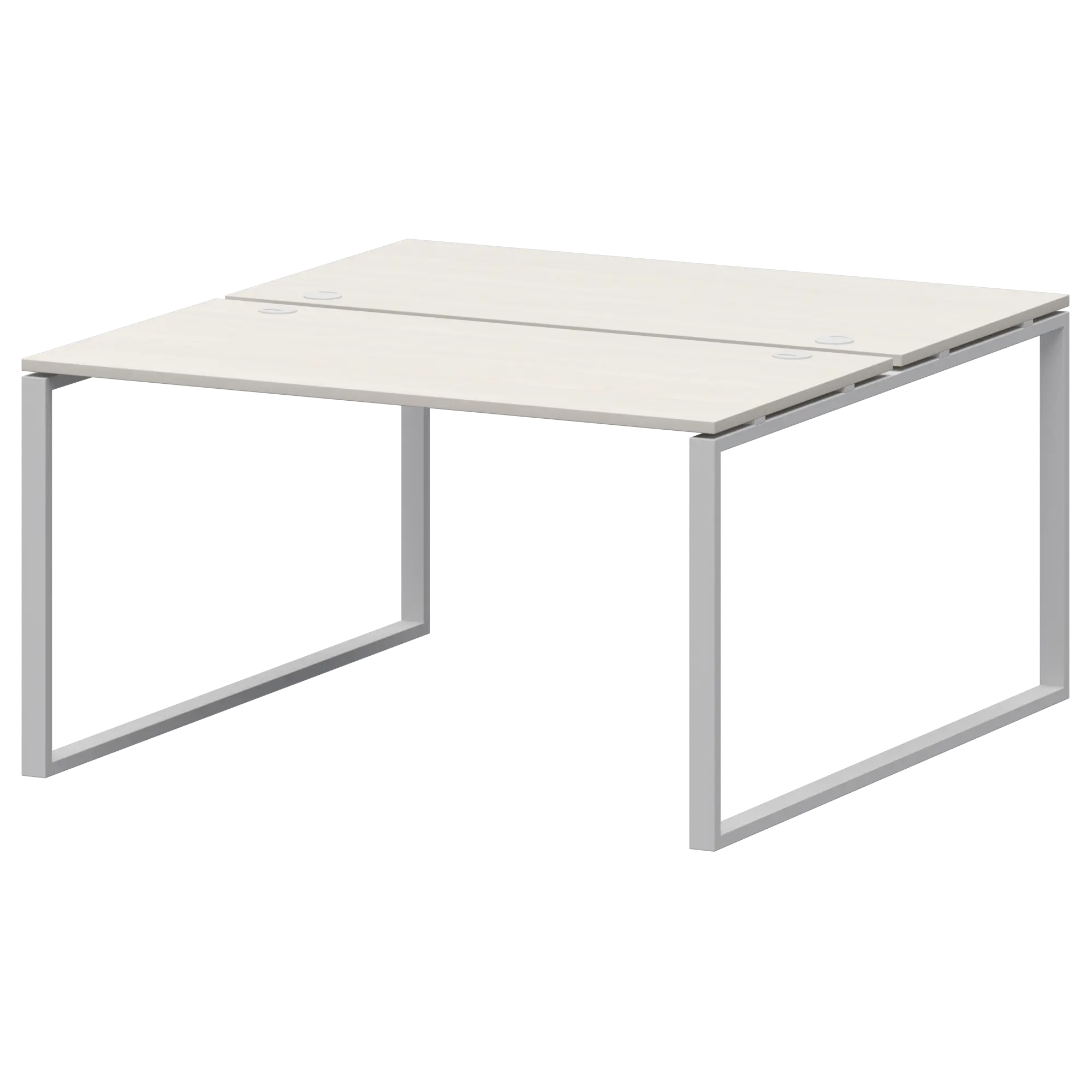 Бенч двойной на 2 рабочих места Арго-М АМБ.О-002.60 Ясень шимо/Белый