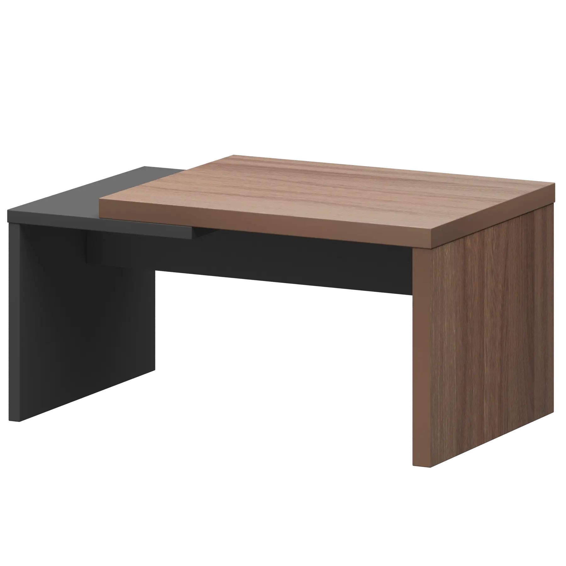 Стол журнальный Кортез KZH-09 Темный шимо/Графит