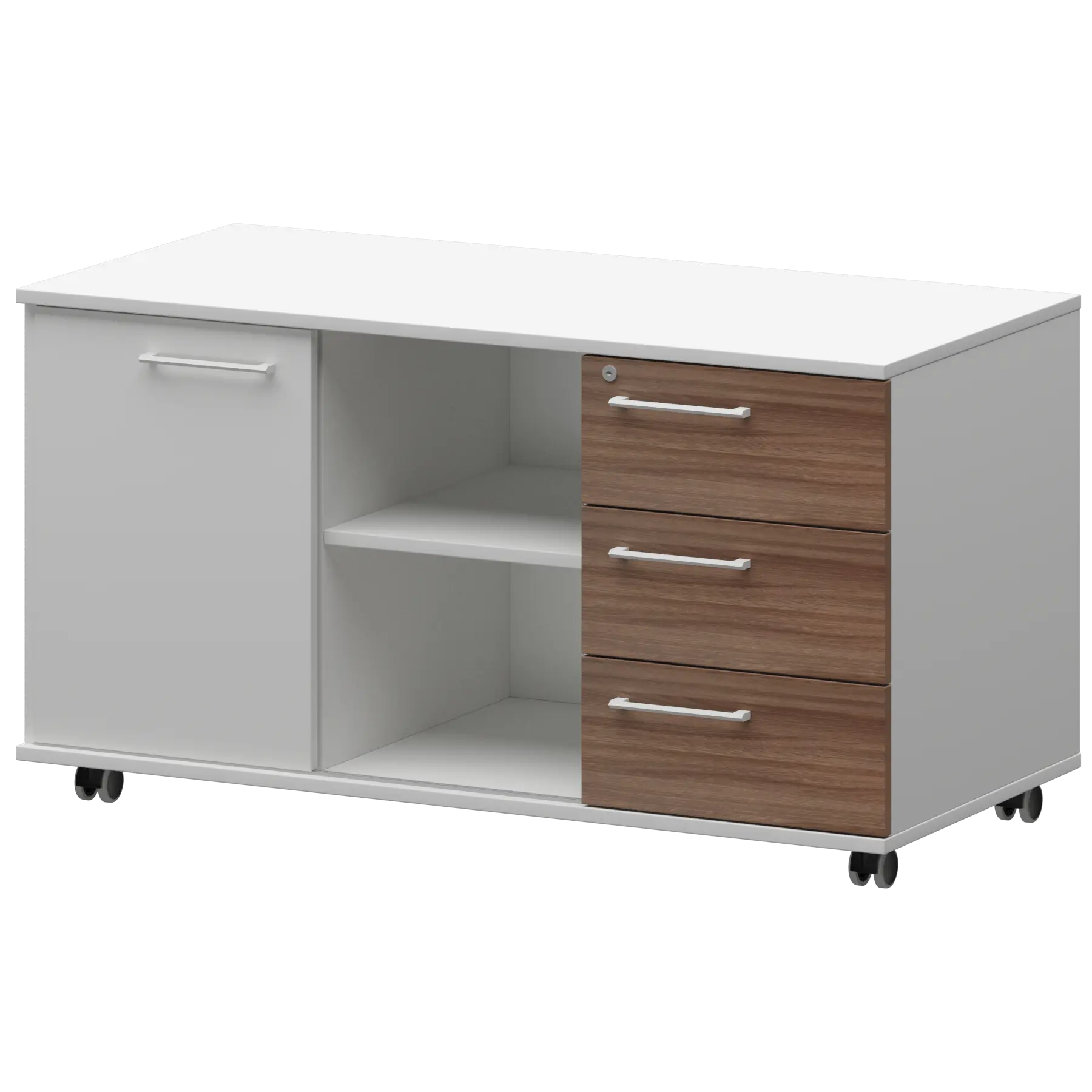 Креденция правая Кортез KZT-62R Темный шимо/Белый