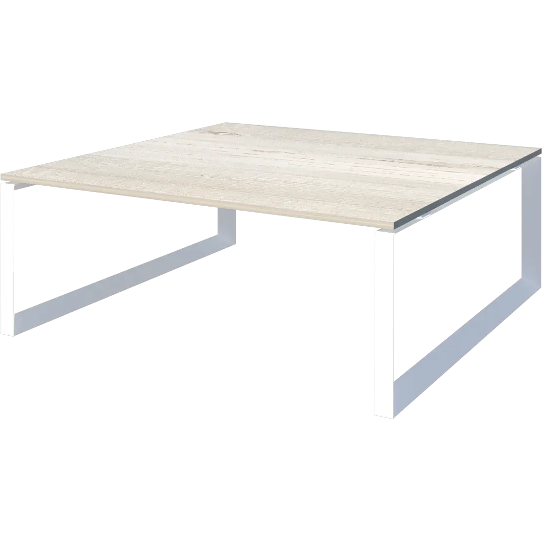 Стол переговорный на металлокаркасе Аргентум-МП НТМП.О-120.11 Сосна винтер/Белый