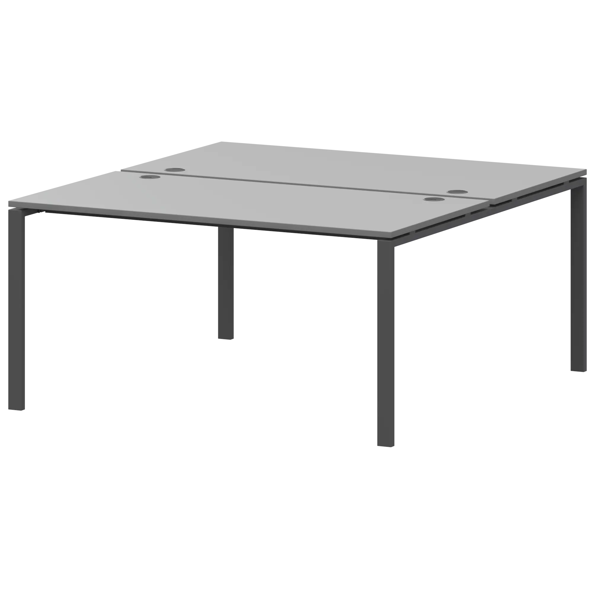 Бенч двойной на 2 рабочих места Арго-М АМБ-004 Серый/Антрацит