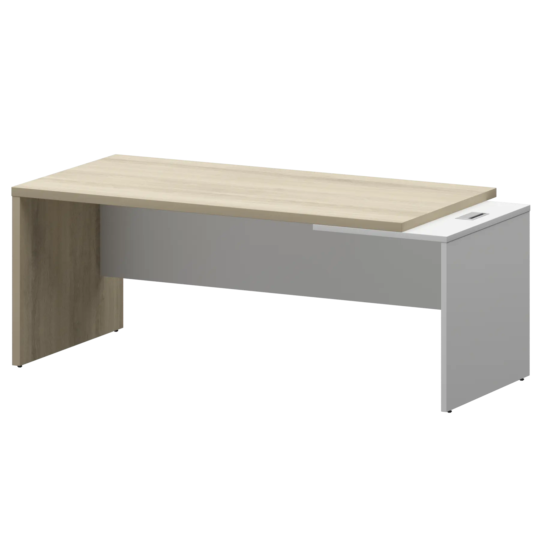 Стол руководителя правый Кортез KZ-20R Кронберг/Белый