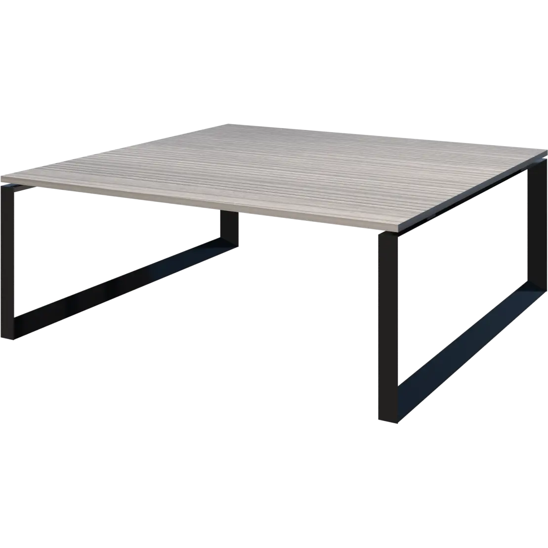 Стол переговорный на металлокаркасе Аргентум-МП НТМП.О-120.11 Лиственница/Антрацит