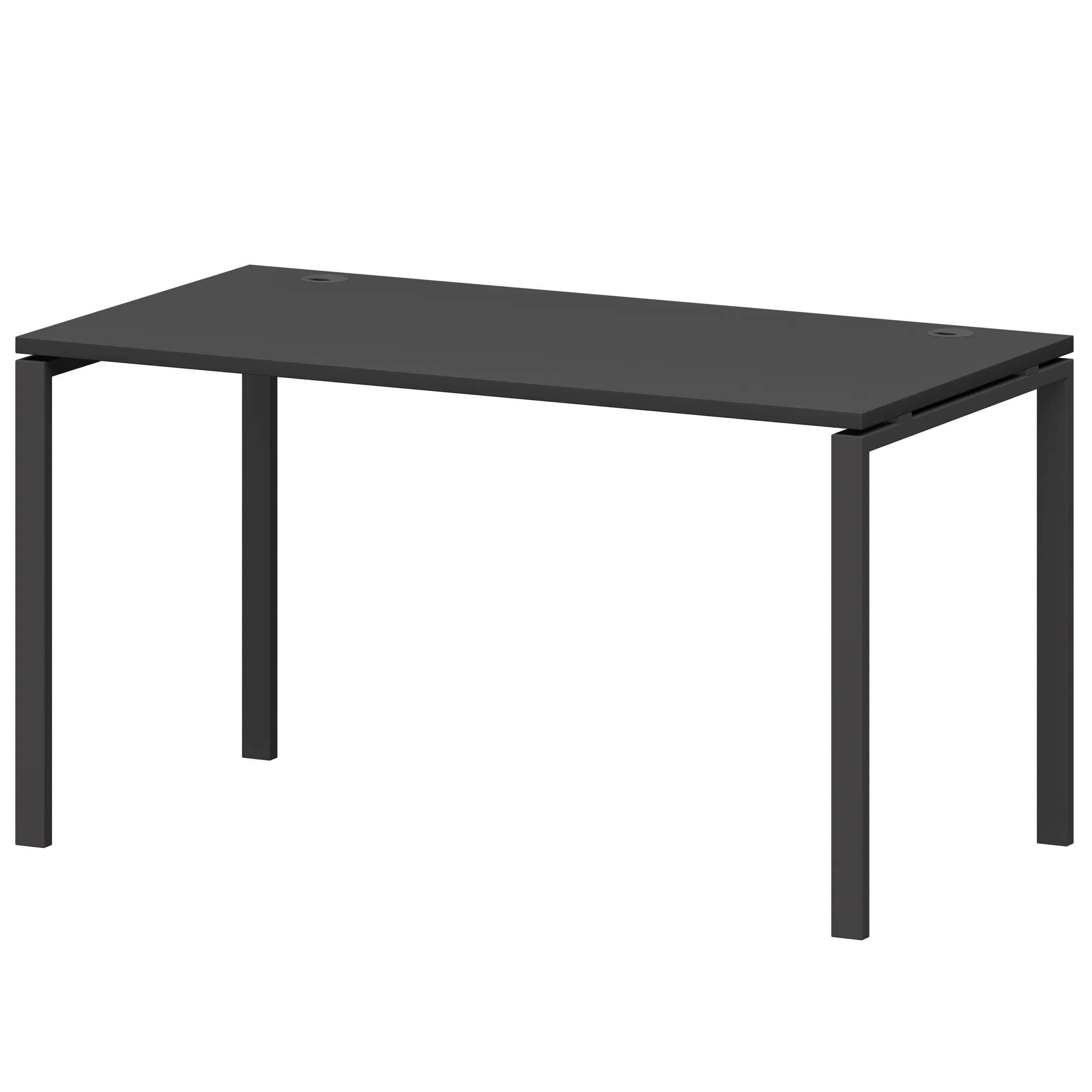 Стол на металлокаркасе Смарт СМС25-П-12К.73.Пр25 Графит/Антрацит