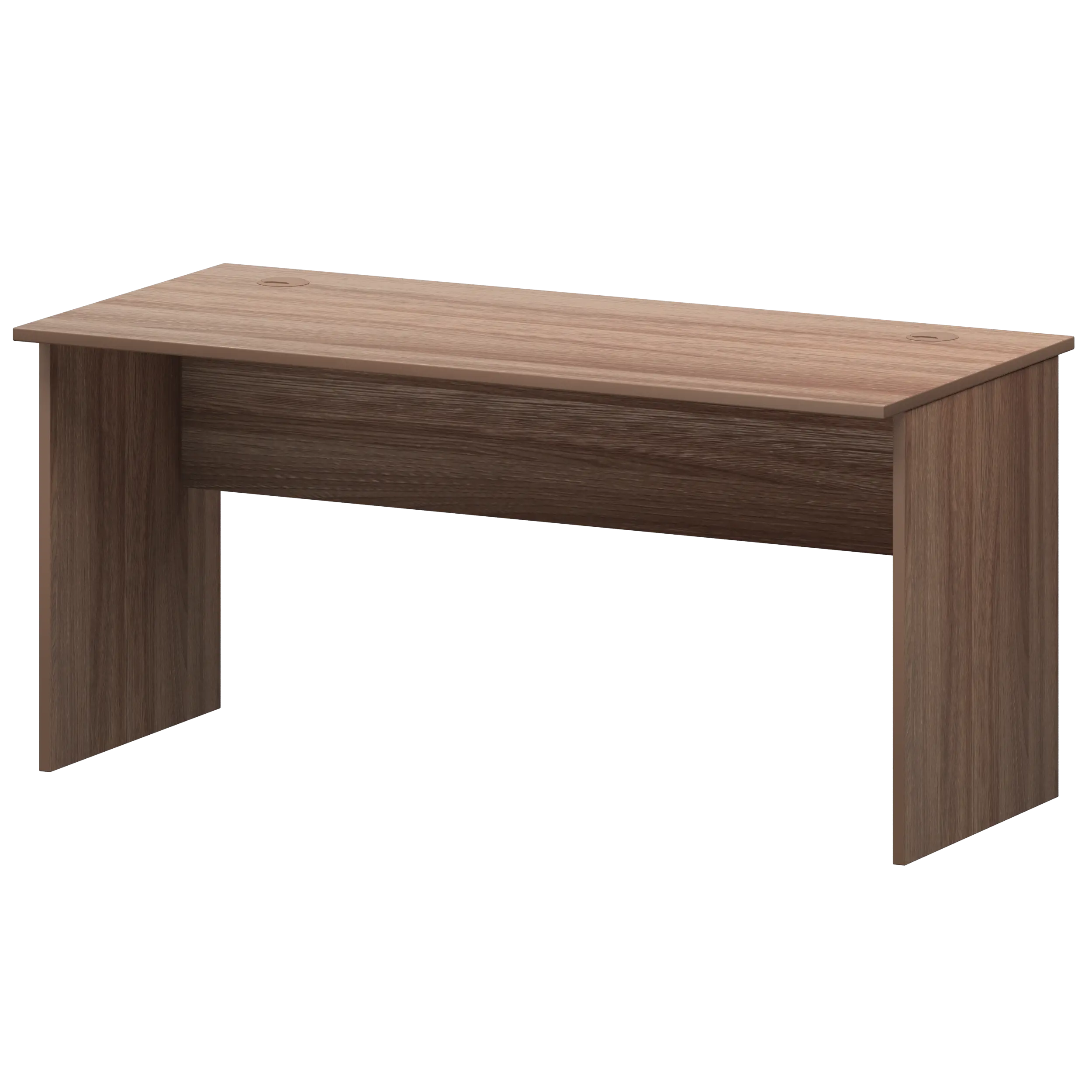 Стол с левым и правым кабель каналом Арго А-004.К Темный шимо