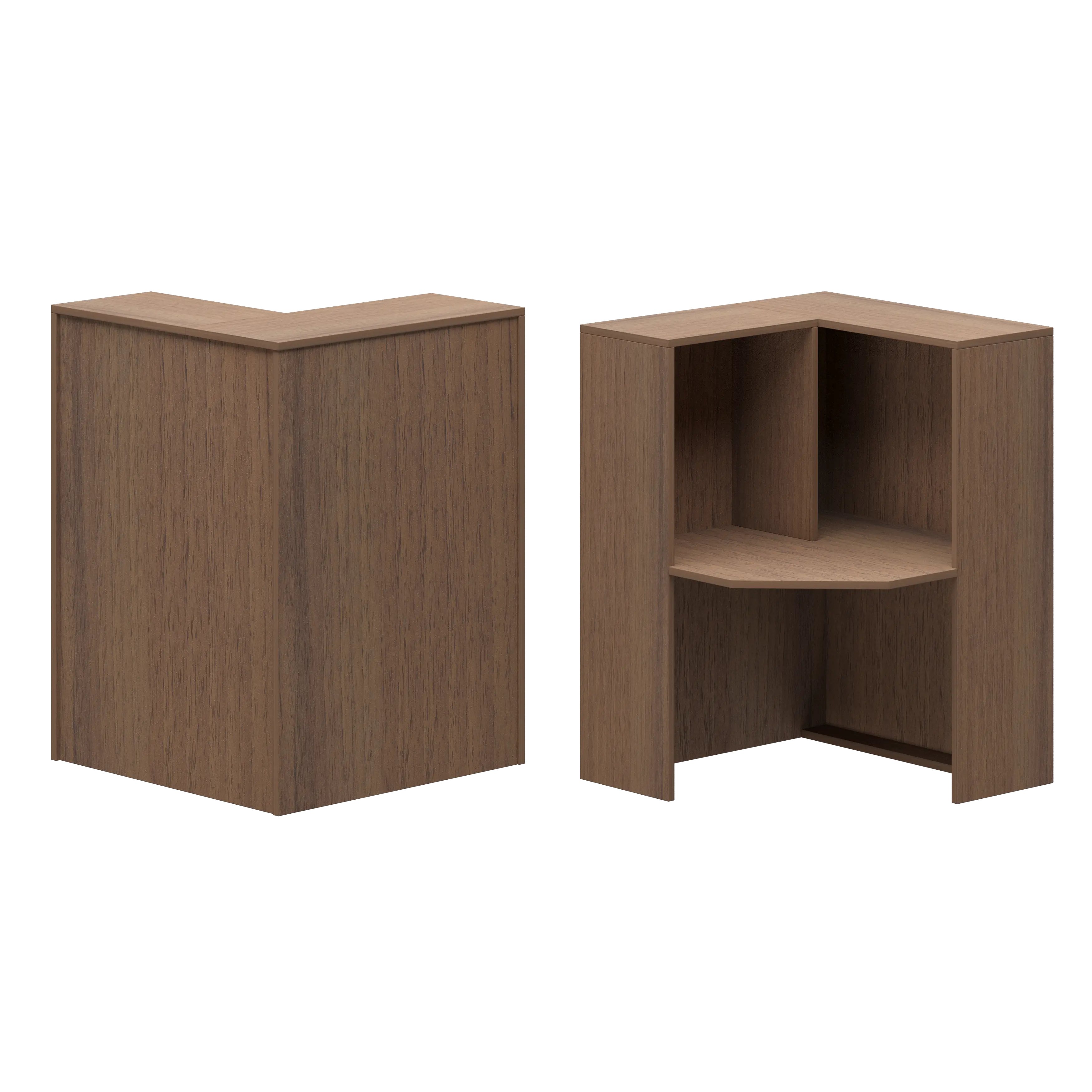 Стойка угловая левая Ресепшн А-555 Орех