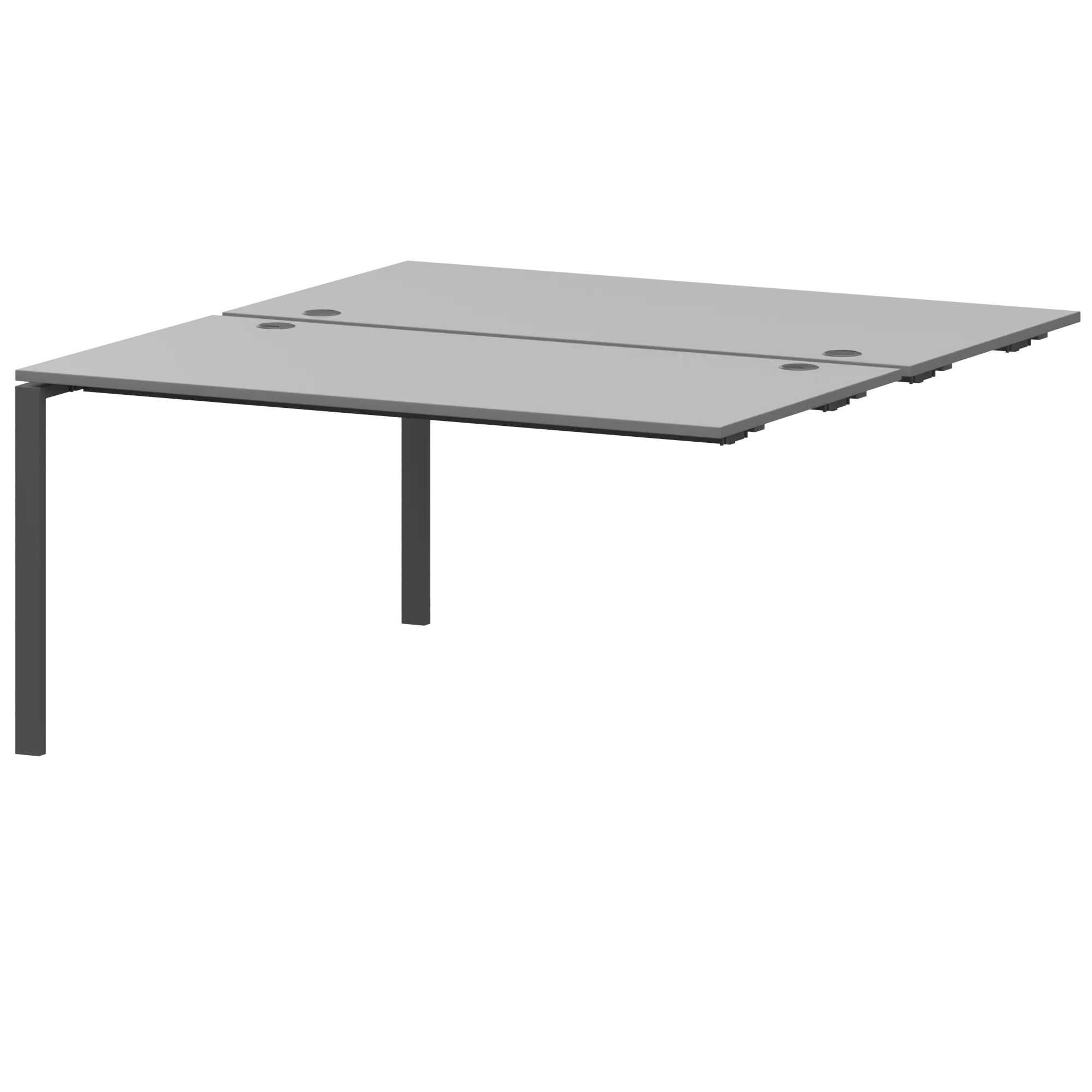 Модуль двойной на 2 рабочих места Арго-М АМБЭ-003.60 Серый/Антрацит