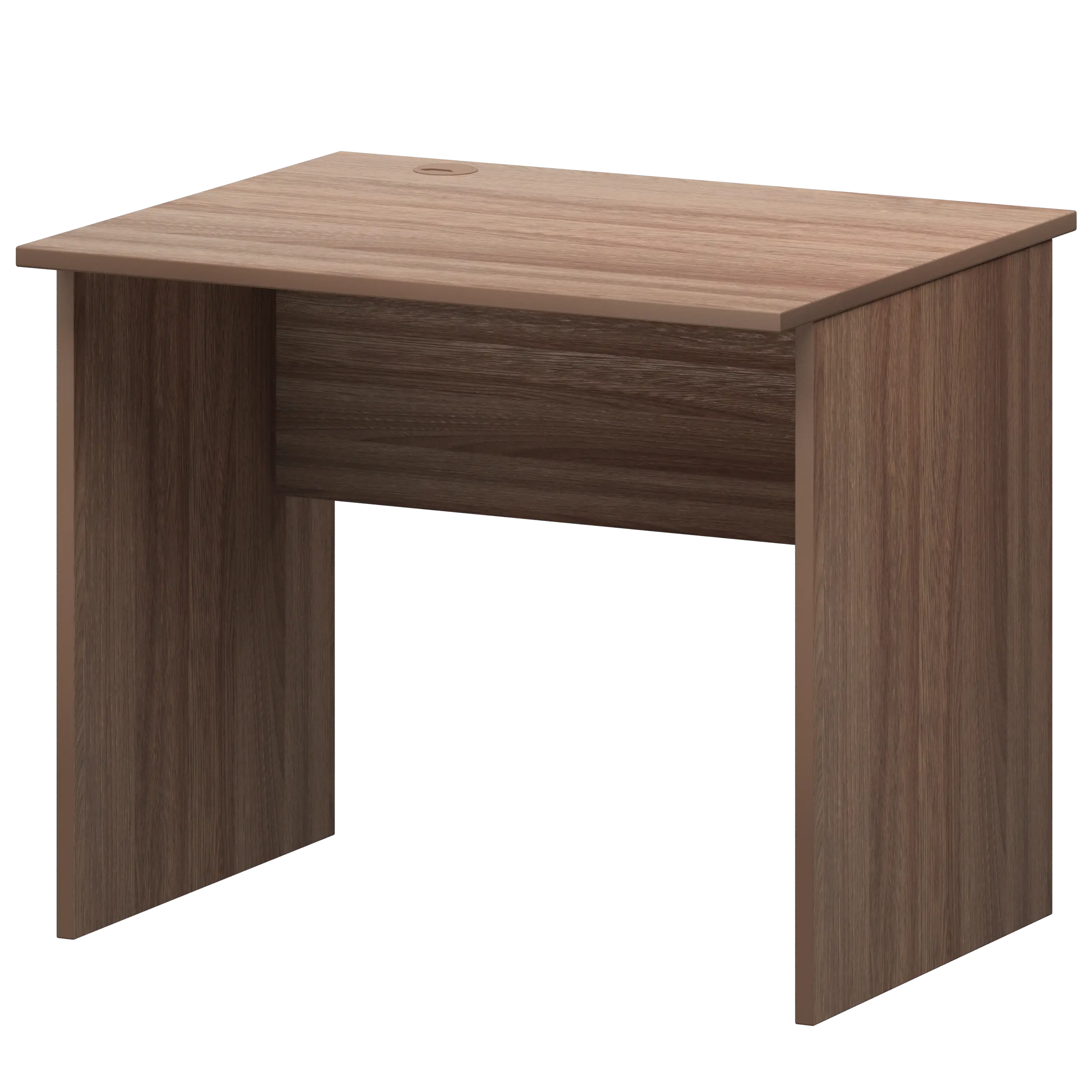 Стол с кабель каналом слева Арго А-001.К.ЛВ Темный шимо