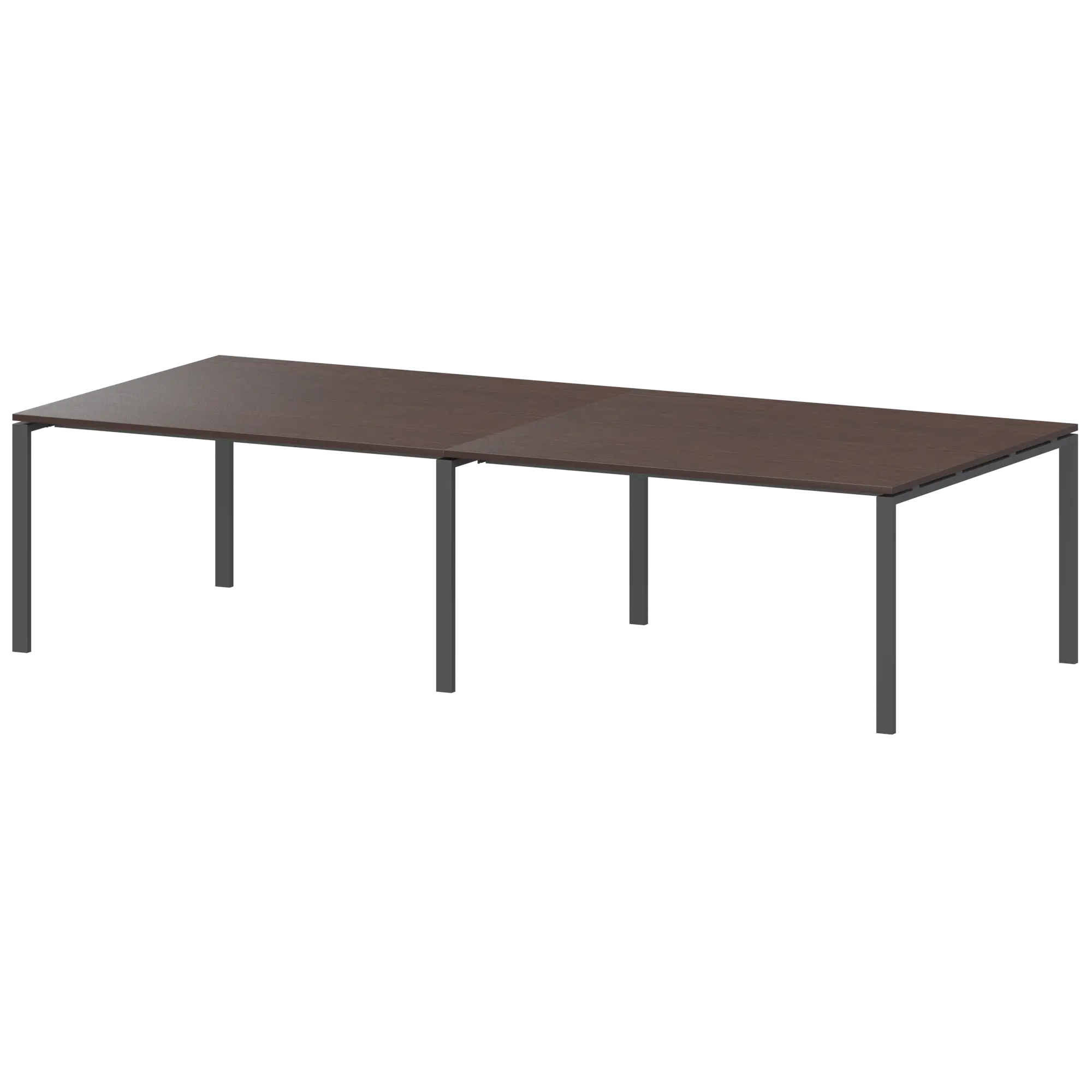 Стол на металлокаркасе для заседаний Арго-М АМП-320 Дуб венге/Антрацит