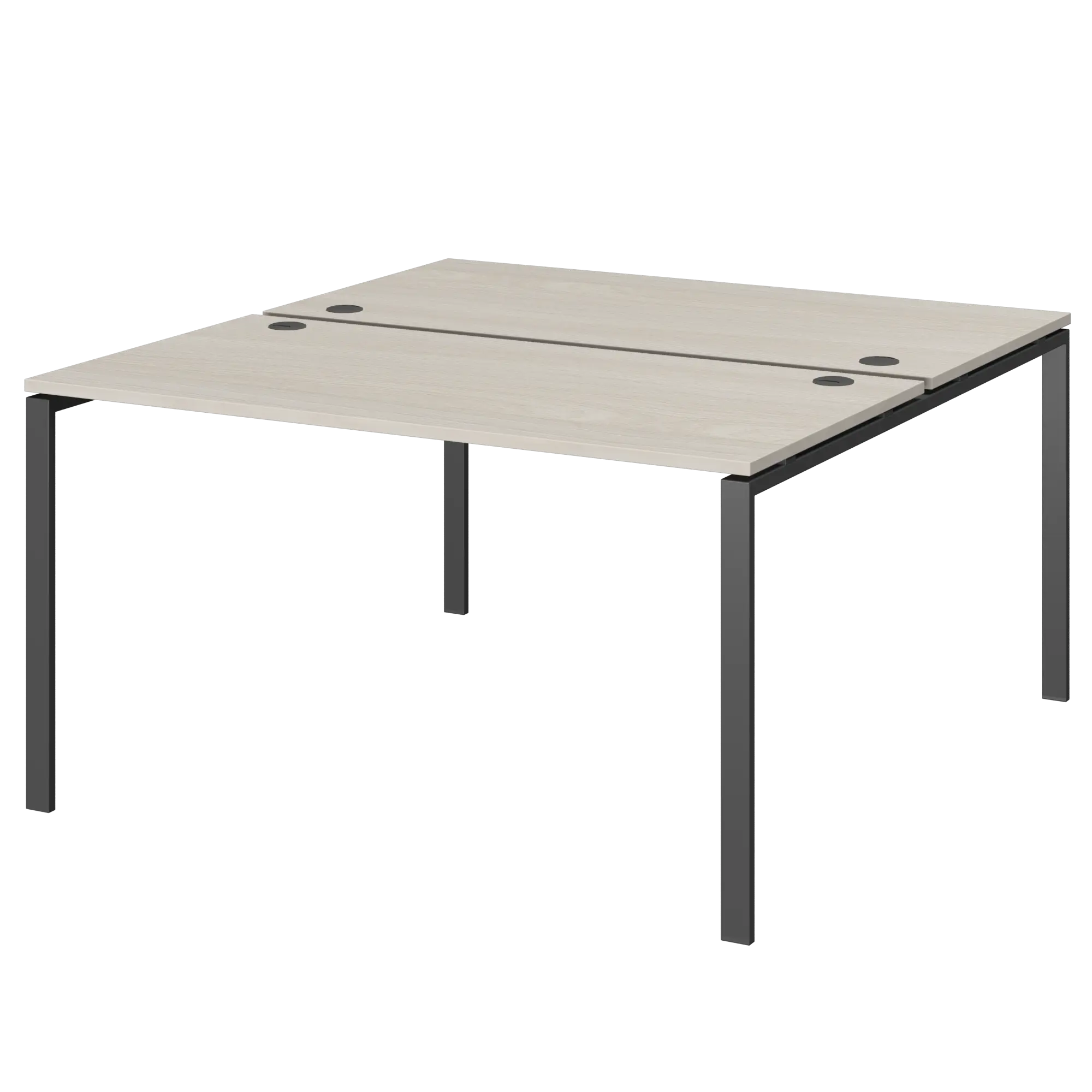 Бенч двойной на 2 рабочих места Арго-М АМБ-003 Ясень шимо/Антрацит
