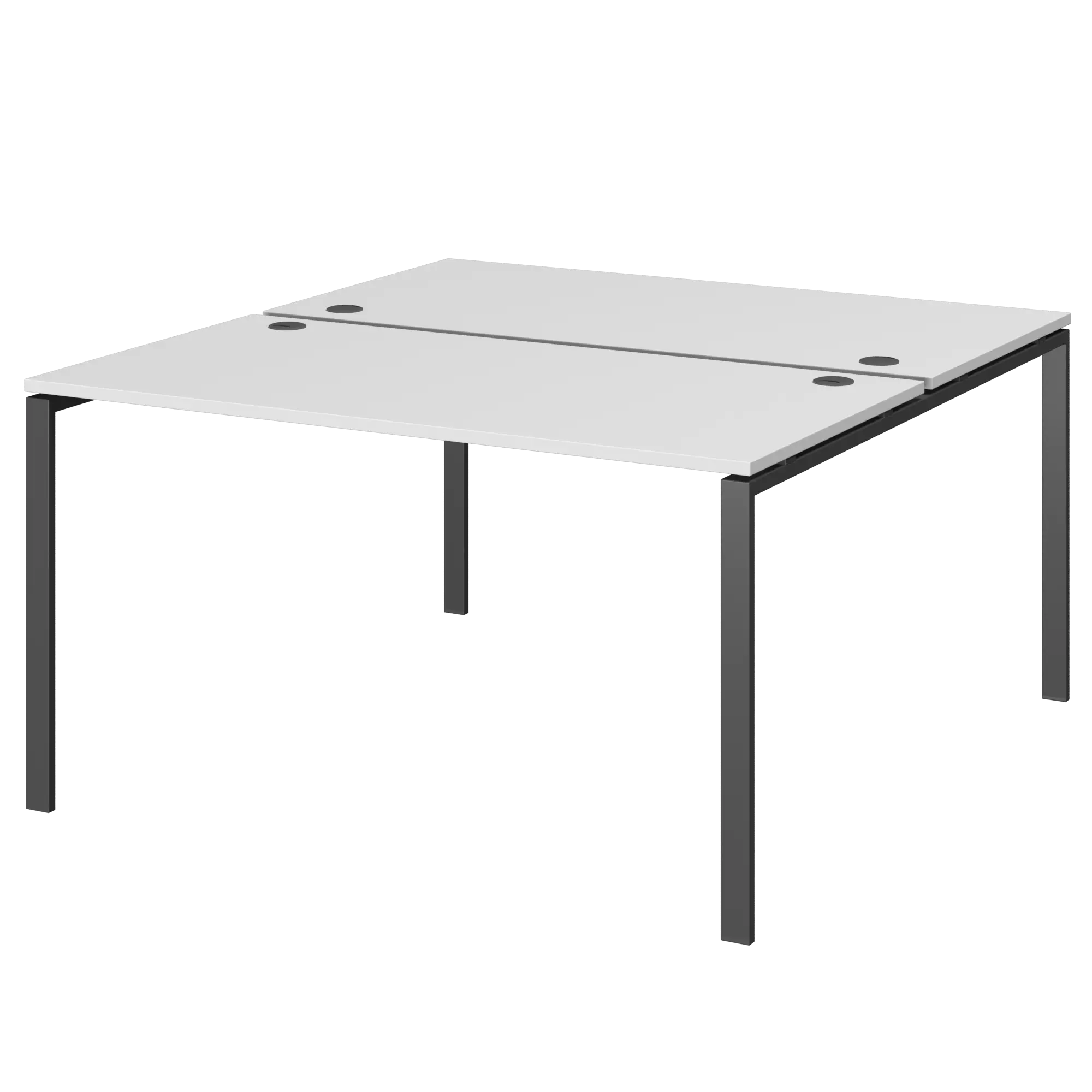 Бенч двойной на 2 рабочих места Арго-М АМБ-005.60 Белый/Антрацит