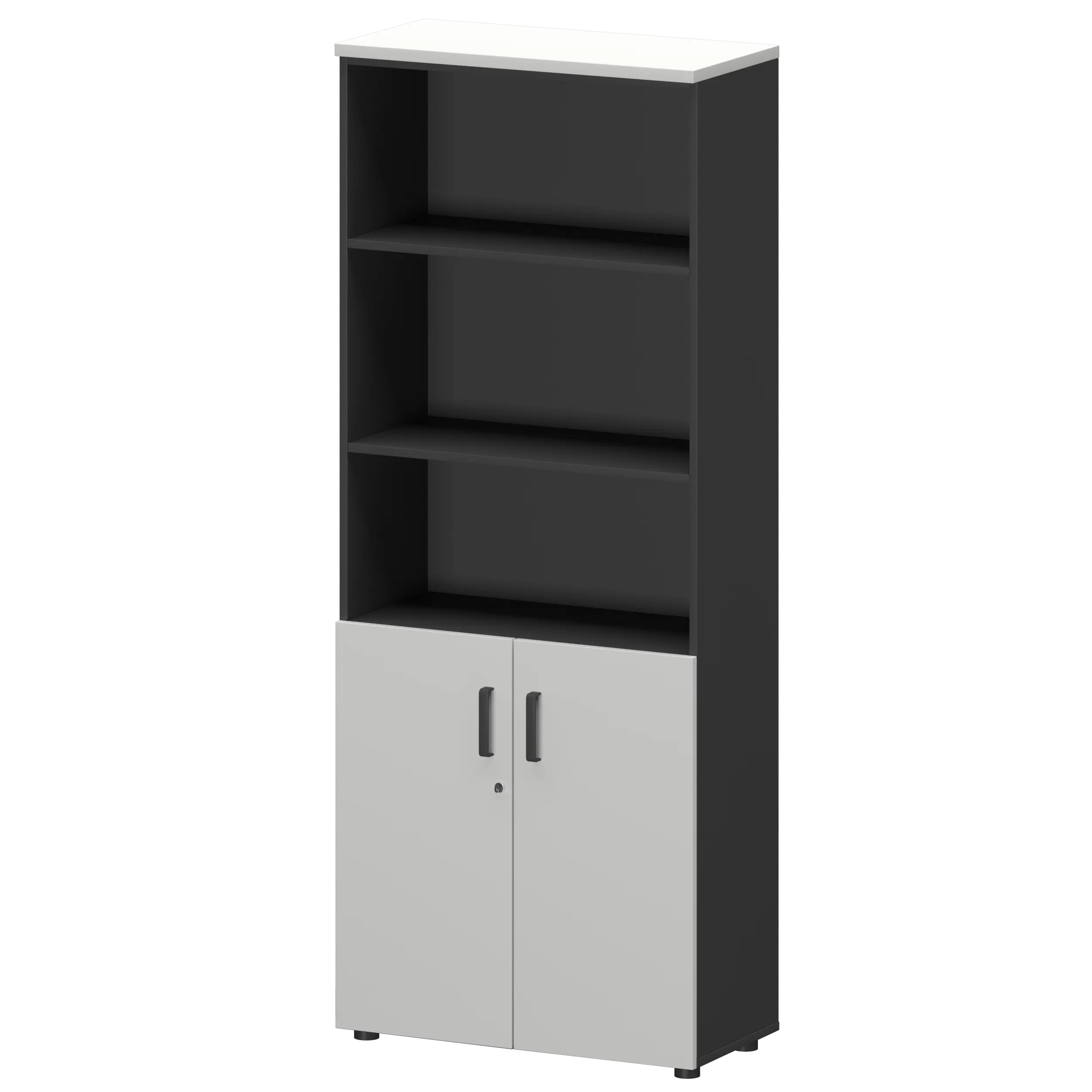 Шкаф Смарт СМШ-58Д2 Тип2 Графит/Белый