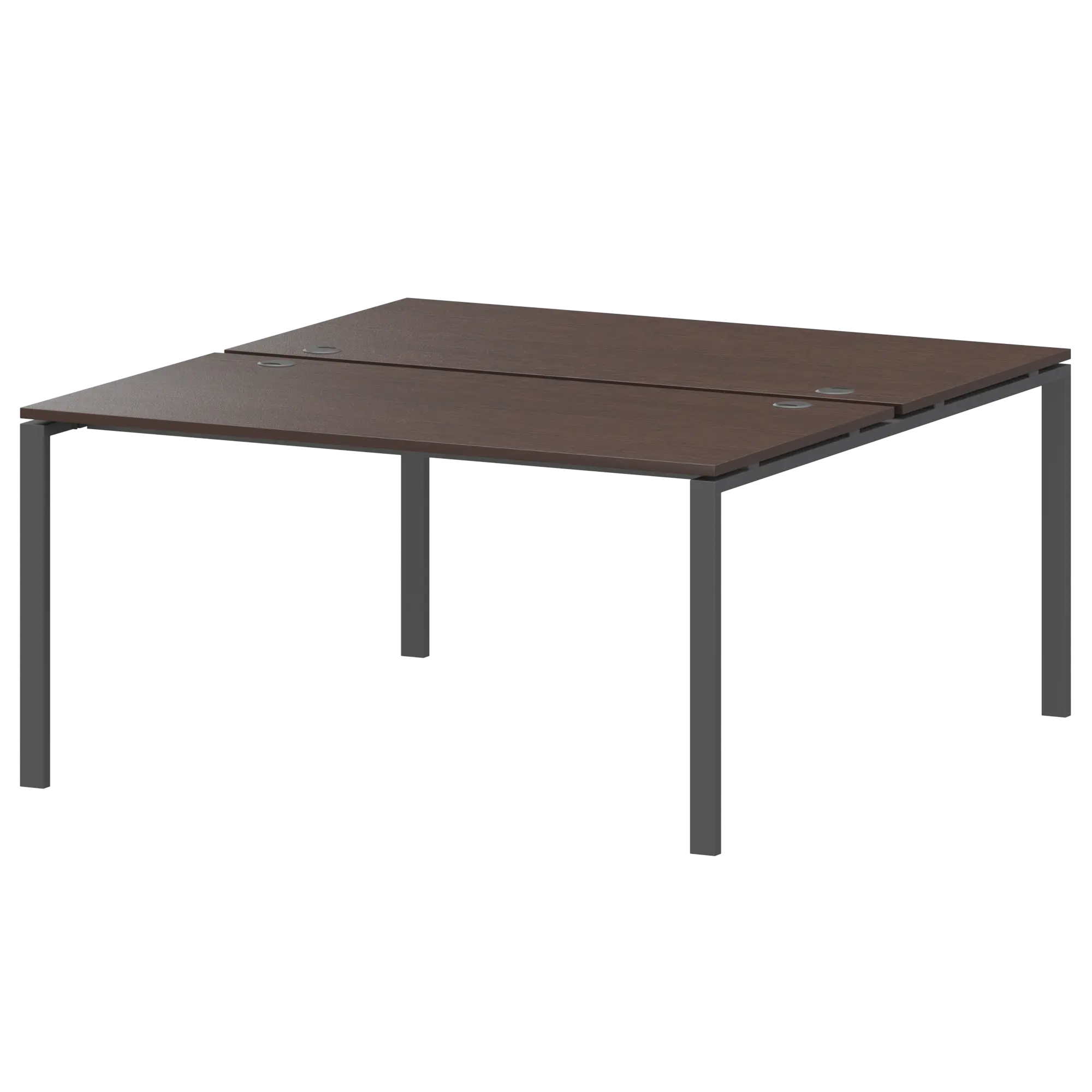 Бенч двойной на 2 рабочих места Арго-М АМБ-005.60 Дуб венге/Антрацит