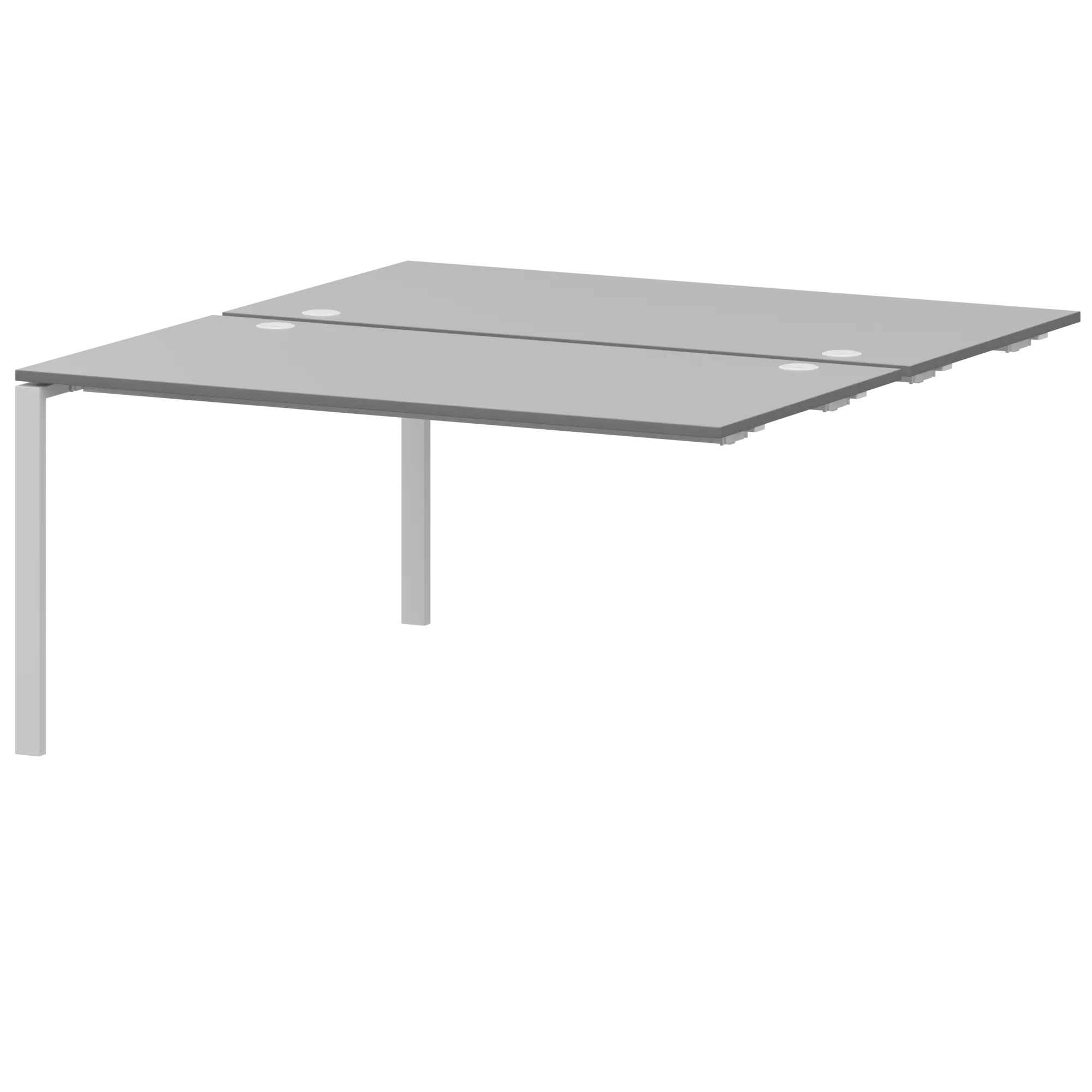 Модуль двойной на 2 рабочих места Арго-М АМБЭ-005 Серый/Белый