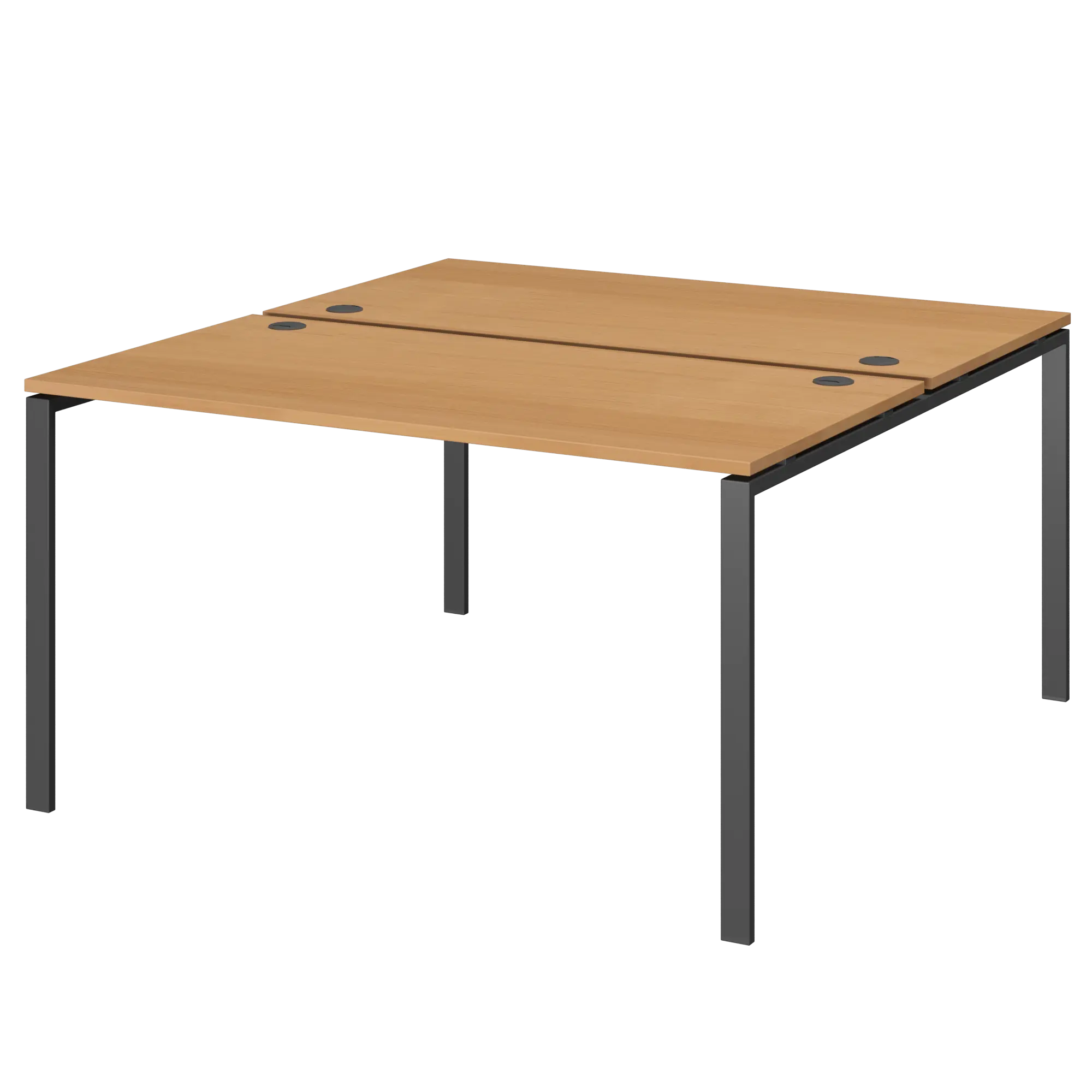 Бенч двойной на 2 рабочих места Арго-М АМБ-004 Ольха/Антрацит