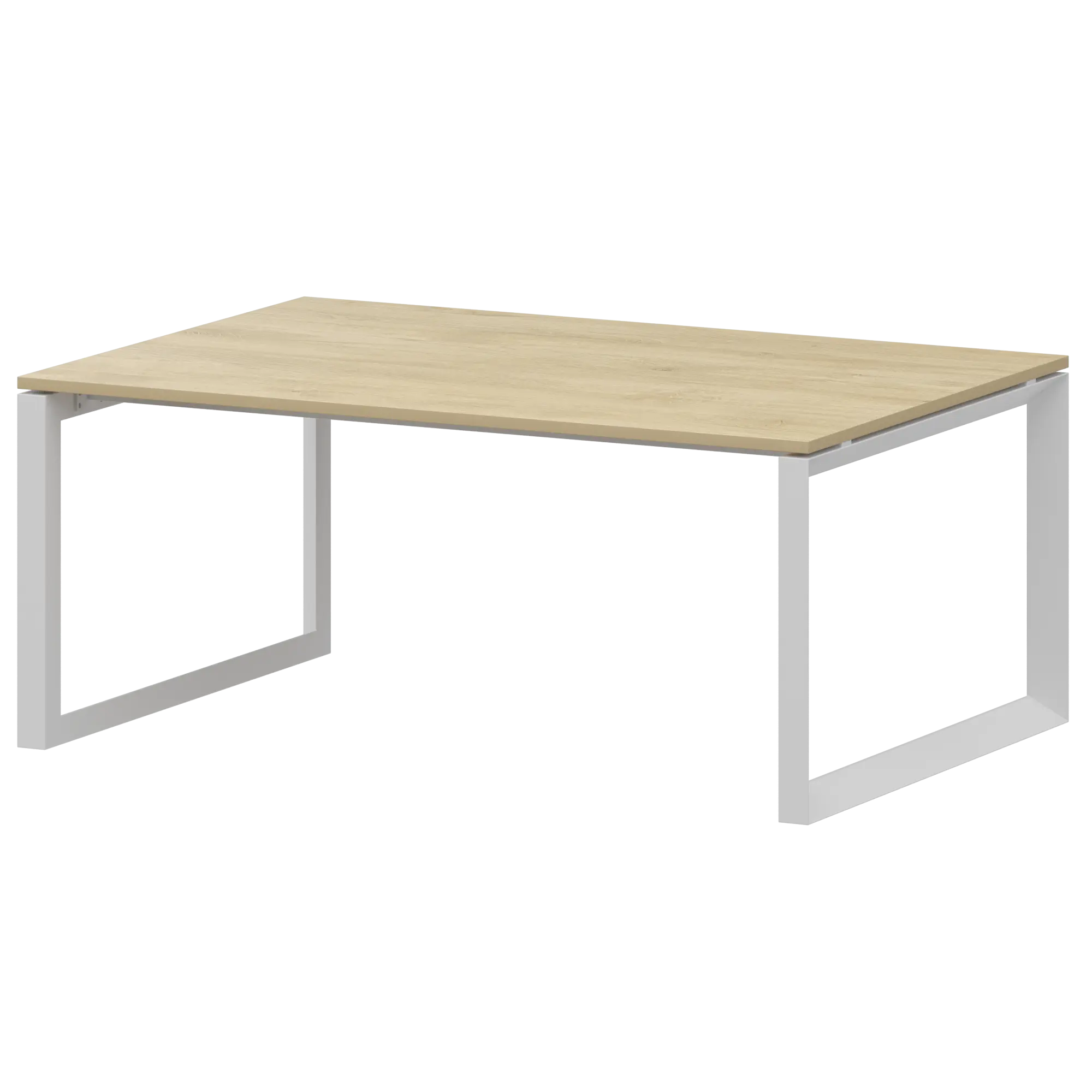 Стол переговорный на металлокаркасе Аргентум-МП НТМП.О.160.11 Баттл Рок/Белый