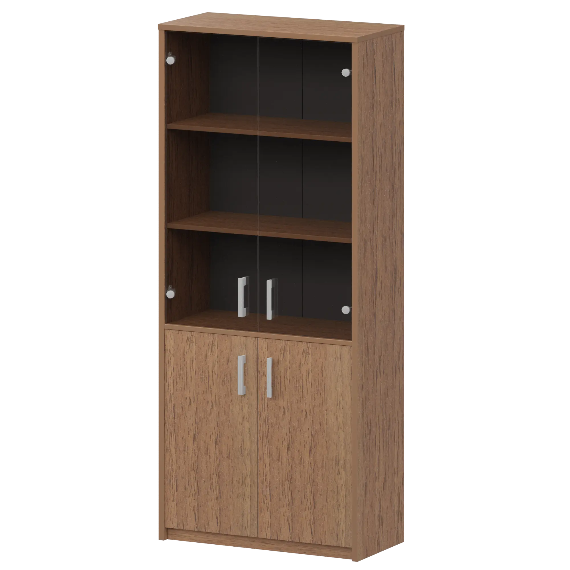 Шкаф комбинированный с тонированным стеклом Арго А-310/А-стл310тон Орех