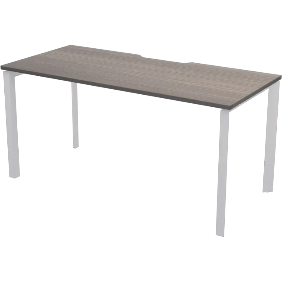 Стол на металлокаркасе  Аргентум-МП НТМП.П-120 Лиственница/Белый