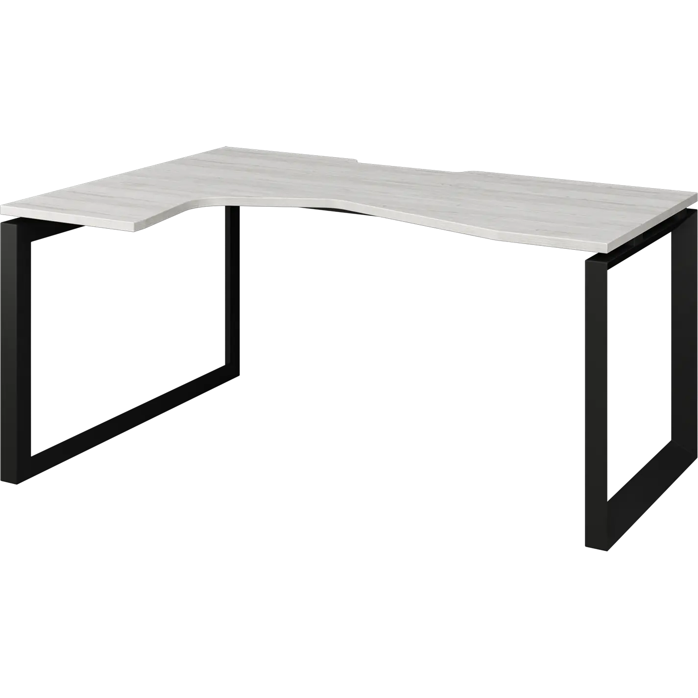 Стол эргономичный левый на металлокаркасе Аргентум-МП НТМП.О-060.ЛВ Сосна винтер/Антрацит