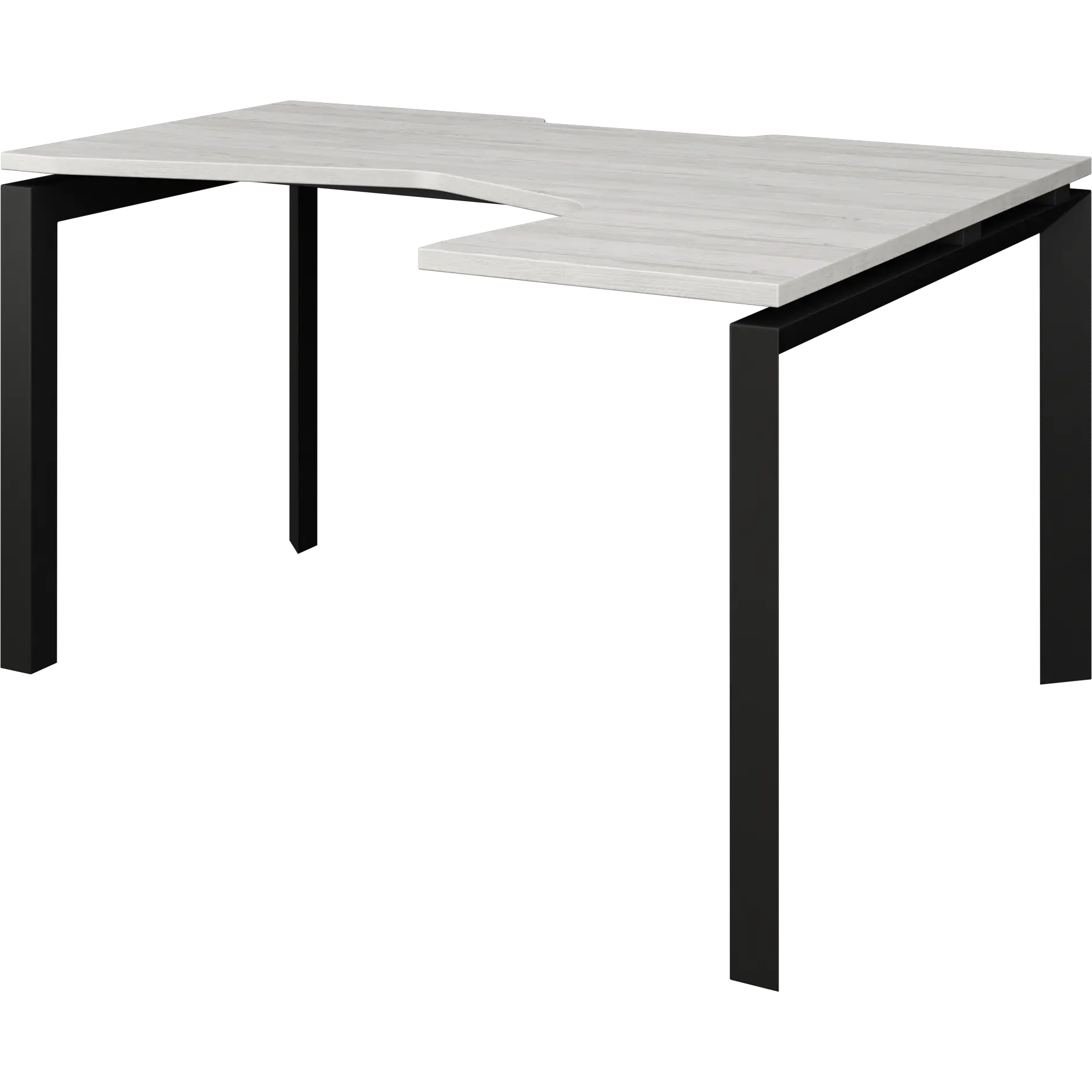 Стол эргономичный правый на металлокаркасе Аргентум-МП НТМП.П-040.ПР Сосна винтер/Антрацит