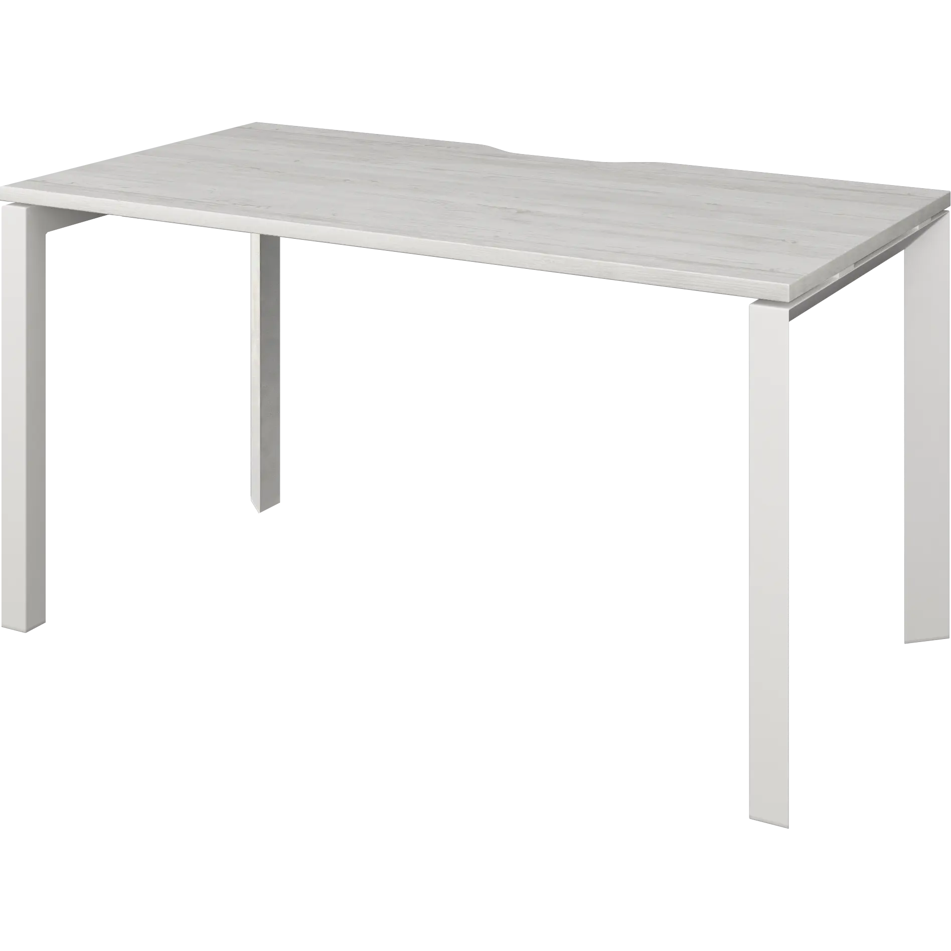 Стол на металлокаркасе  Аргентум-МП НТМП.П-120 Сосна винтер/Белый