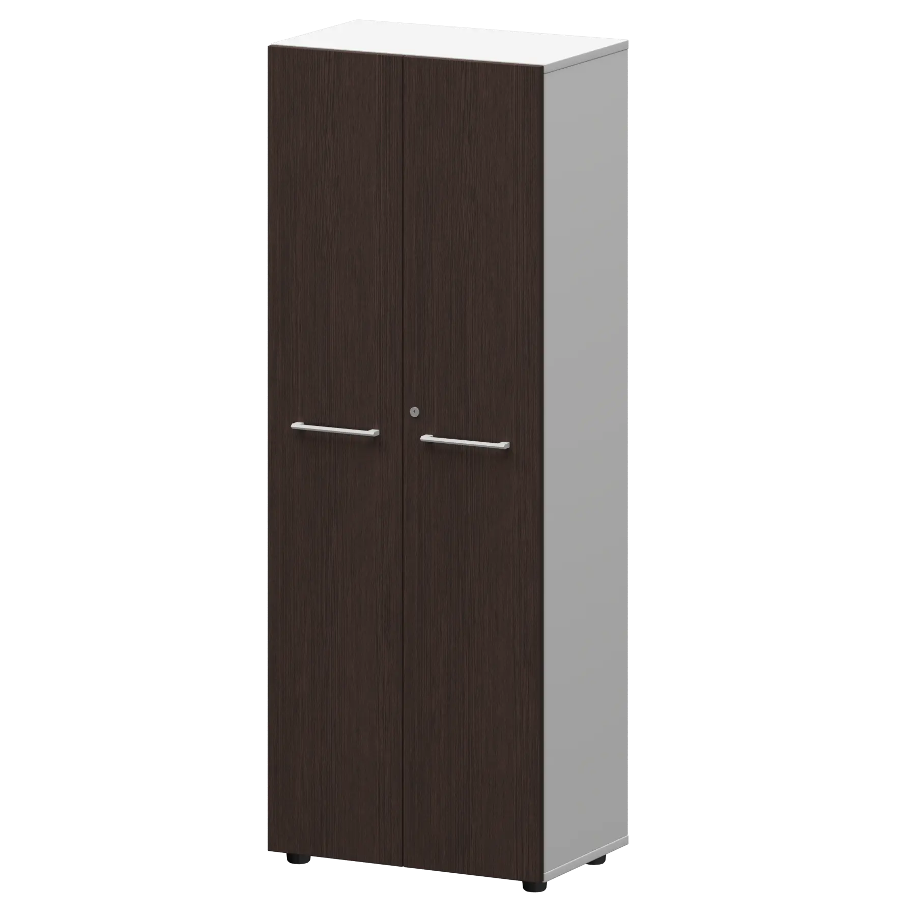 Шкаф для одежды Кортез KZS-46 Дуб венге/Белый