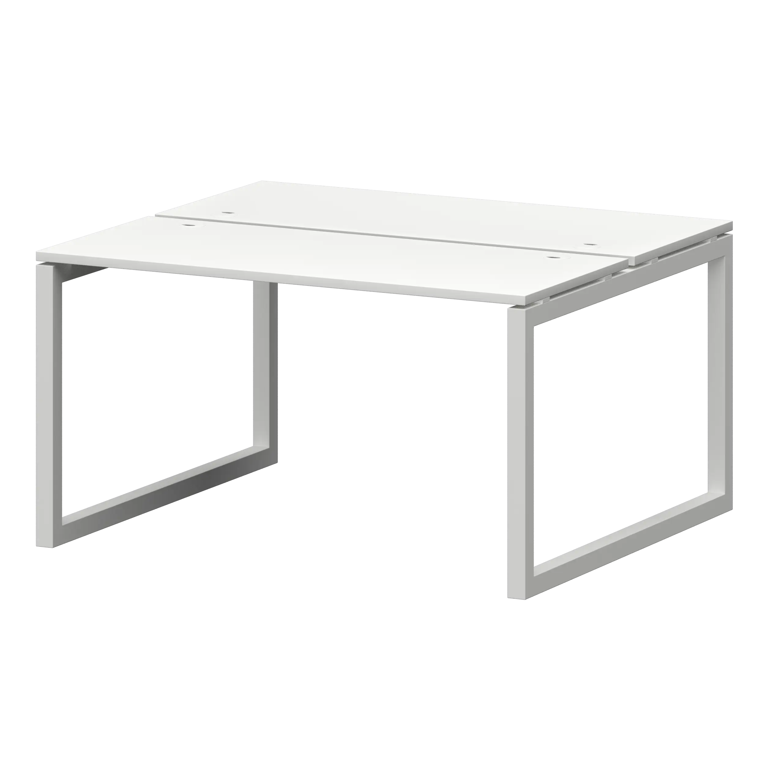 Бенч двойной на металлокаркасе Смарт СМС2-О-14К.120.Пр50 Белый/Белый