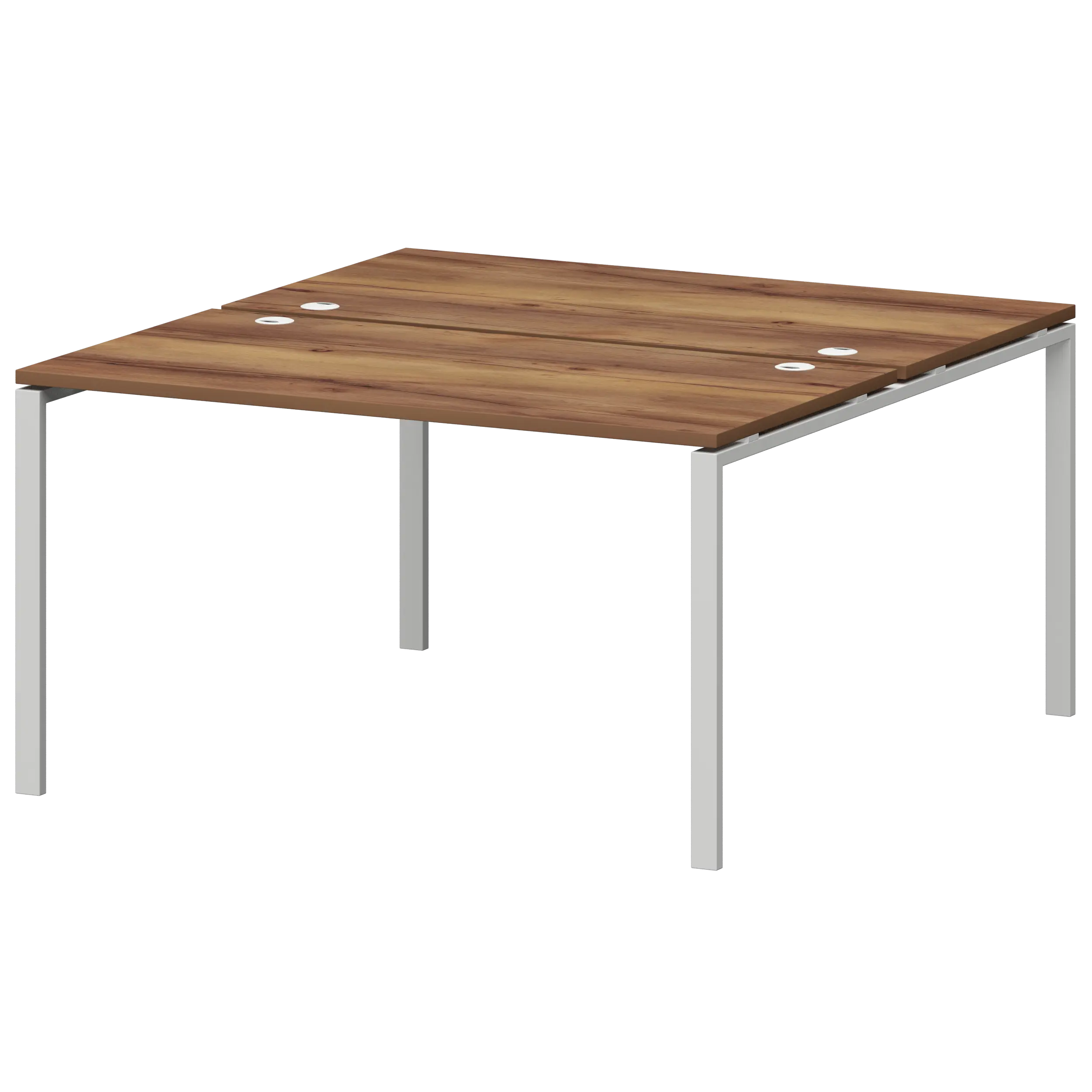 Бенч двойной на металлокаркасе Смарт СМС2-П-16К.149.Пр25 Таксония/Белый