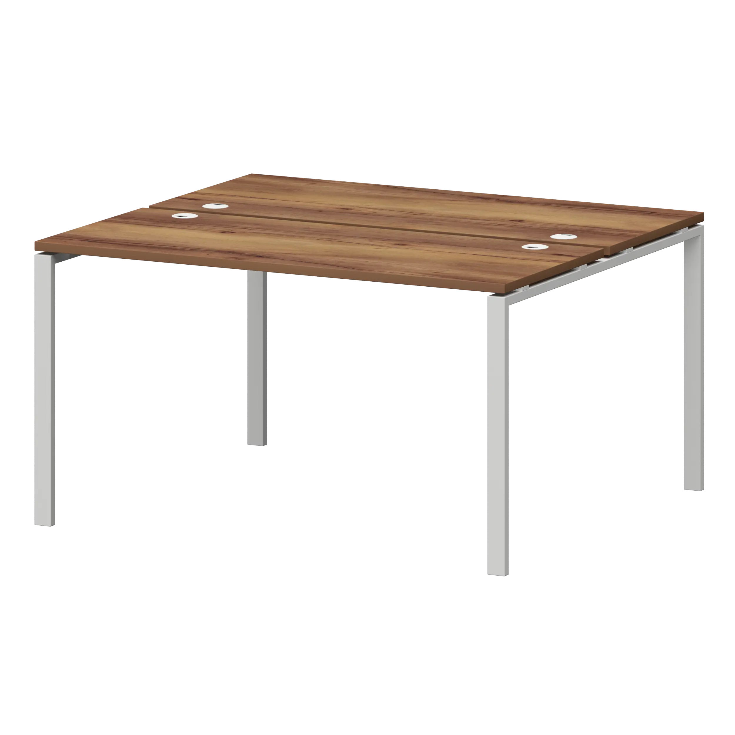 Бенч двойной на металлокаркасе Смарт СМС2-П-14К.120.Пр25 Таксония/Белый