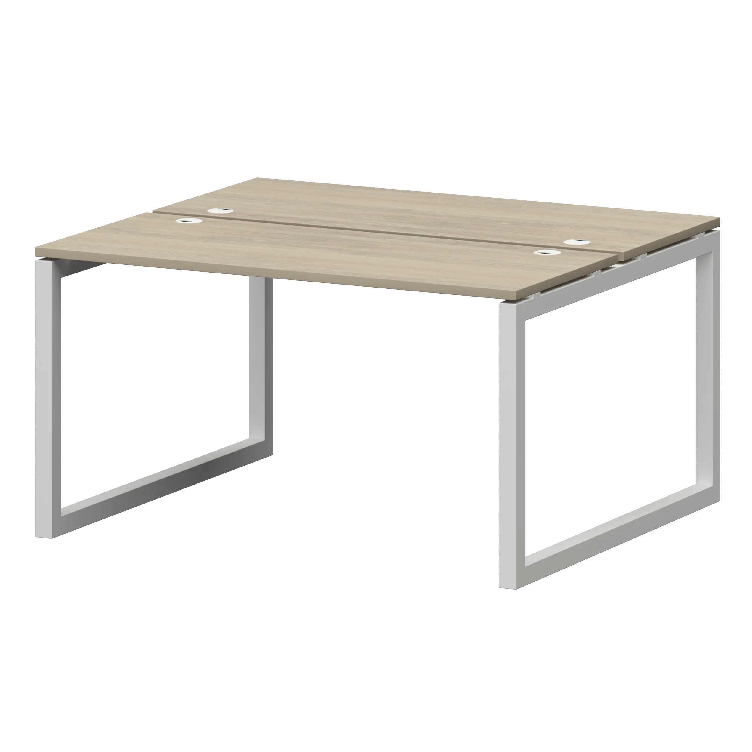 Бенч двойной на металлокаркасе Смарт СМС2-О-18К.120.Пр50 Кронберг/Белый