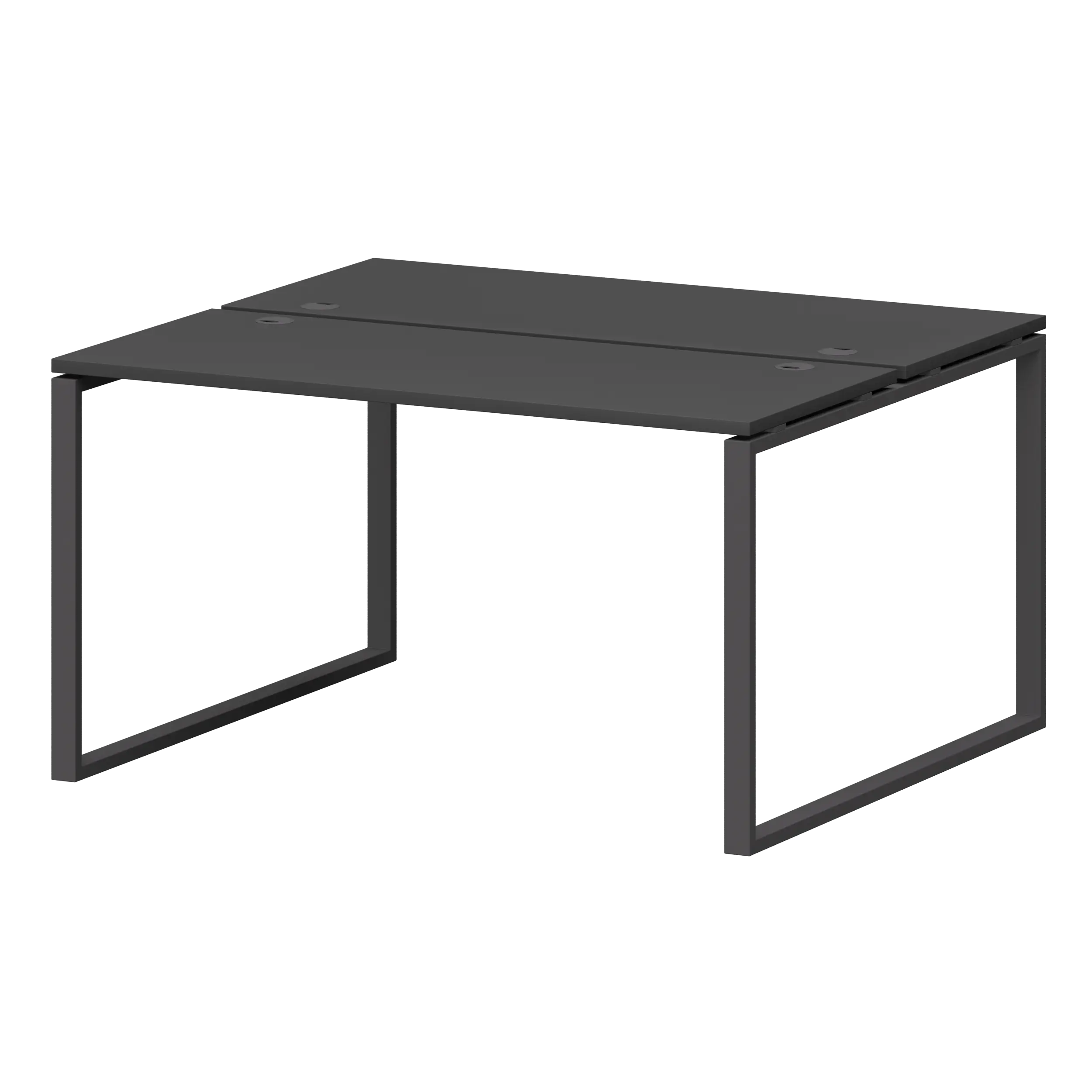 Бенч двойной на металлокаркасе Смарт СМС2-О-10К.120.Пр25 Графит/Антрацит