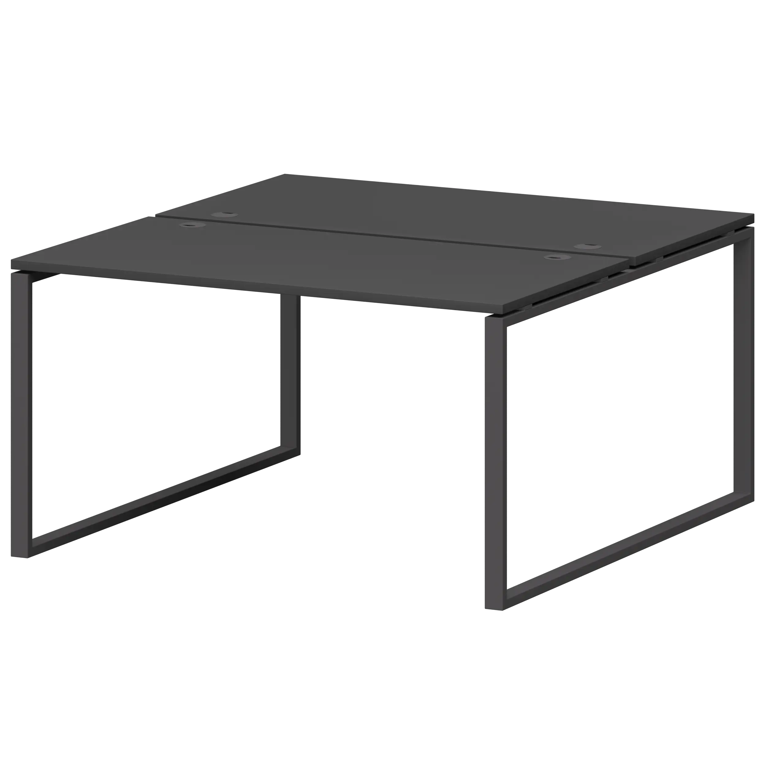 Бенч двойной металлокаркасе Смарт СМС2-О-18К.149.Пр25 Графит/Антрацит