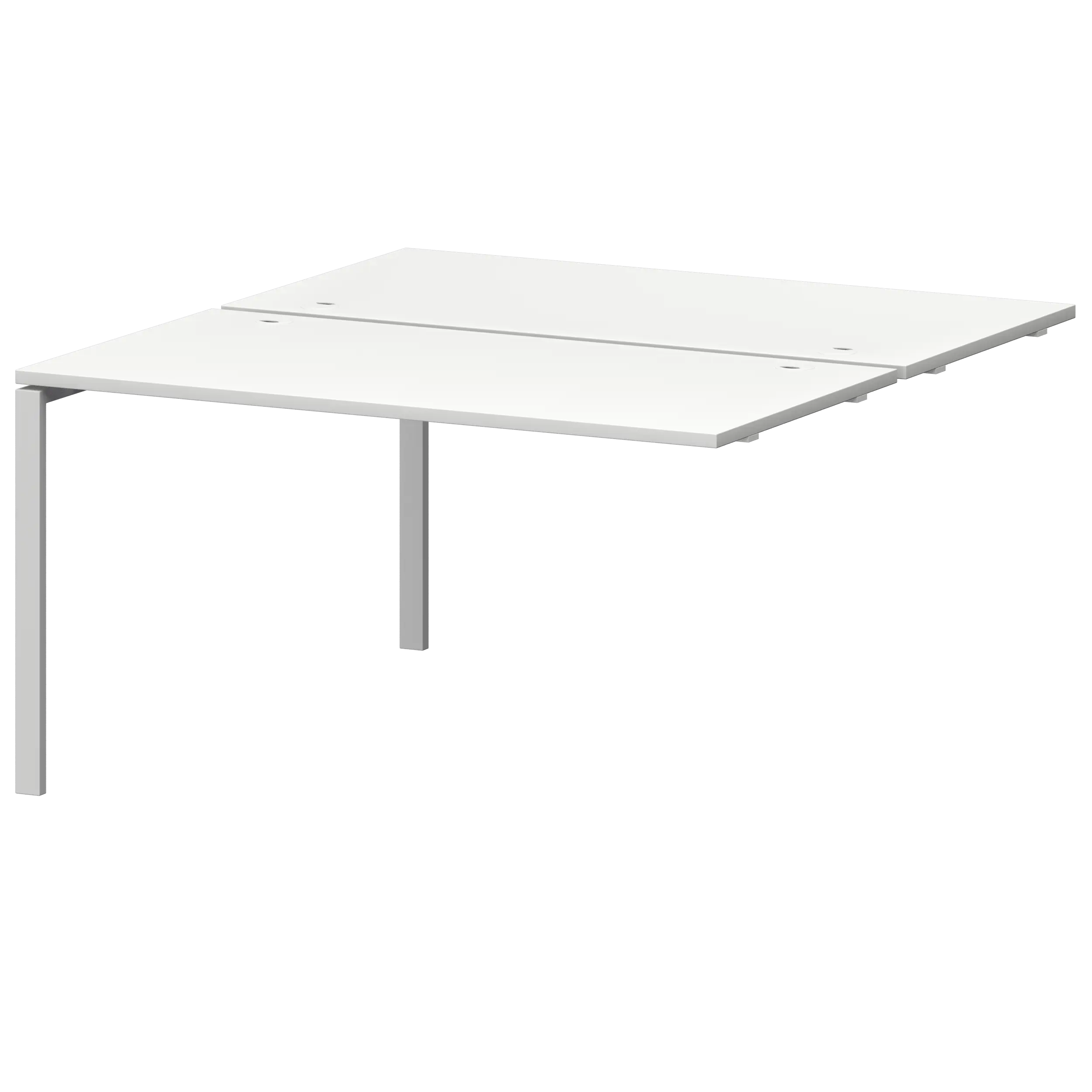 Модуль двойной универсальный на металлокаркасе Смарт СМС2-П-14К.149Э.Пр25 Белый/Белый