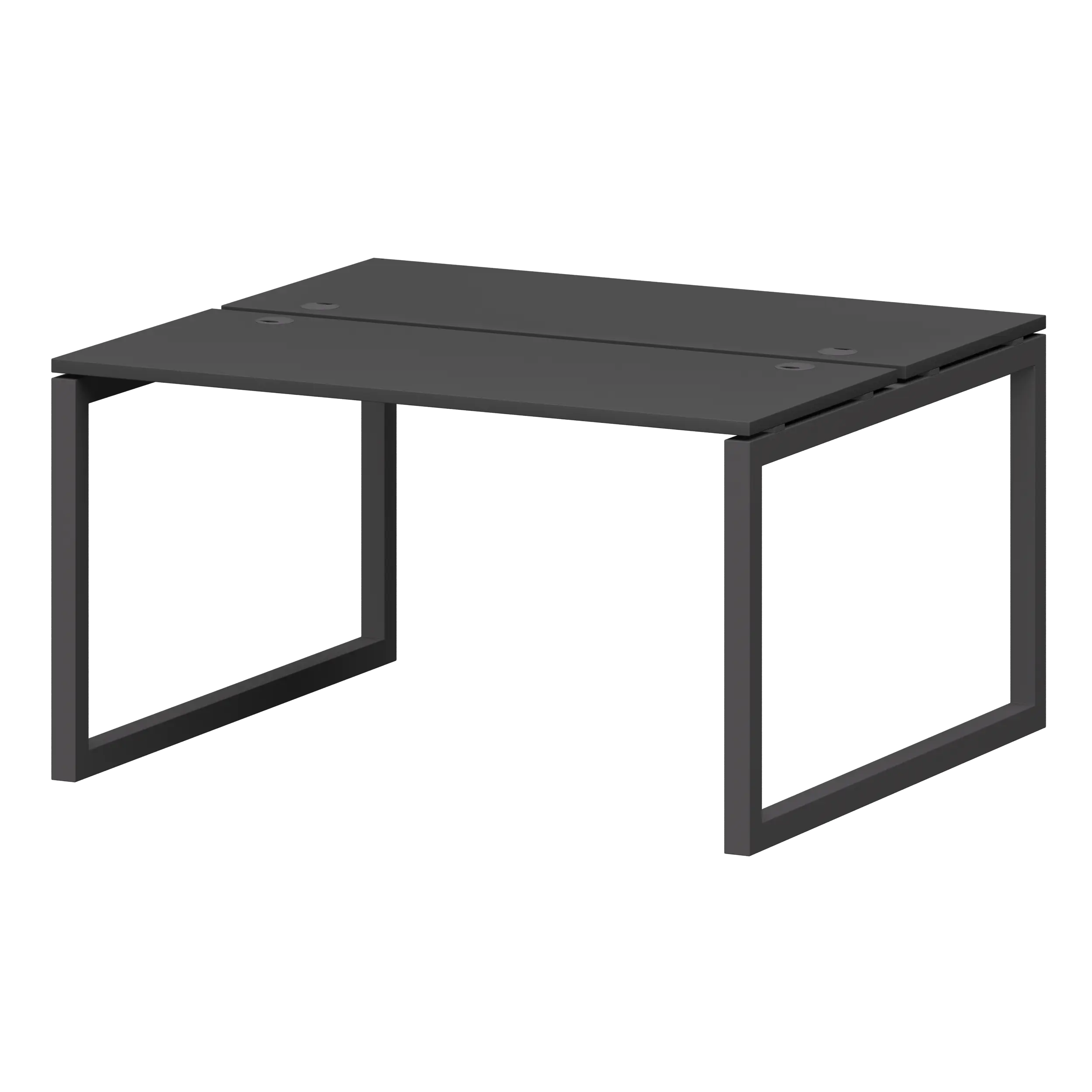 Бенч двойной на металлокаркасе Смарт СМС2-О-14К.120.Пр50 Графит/Антрацит