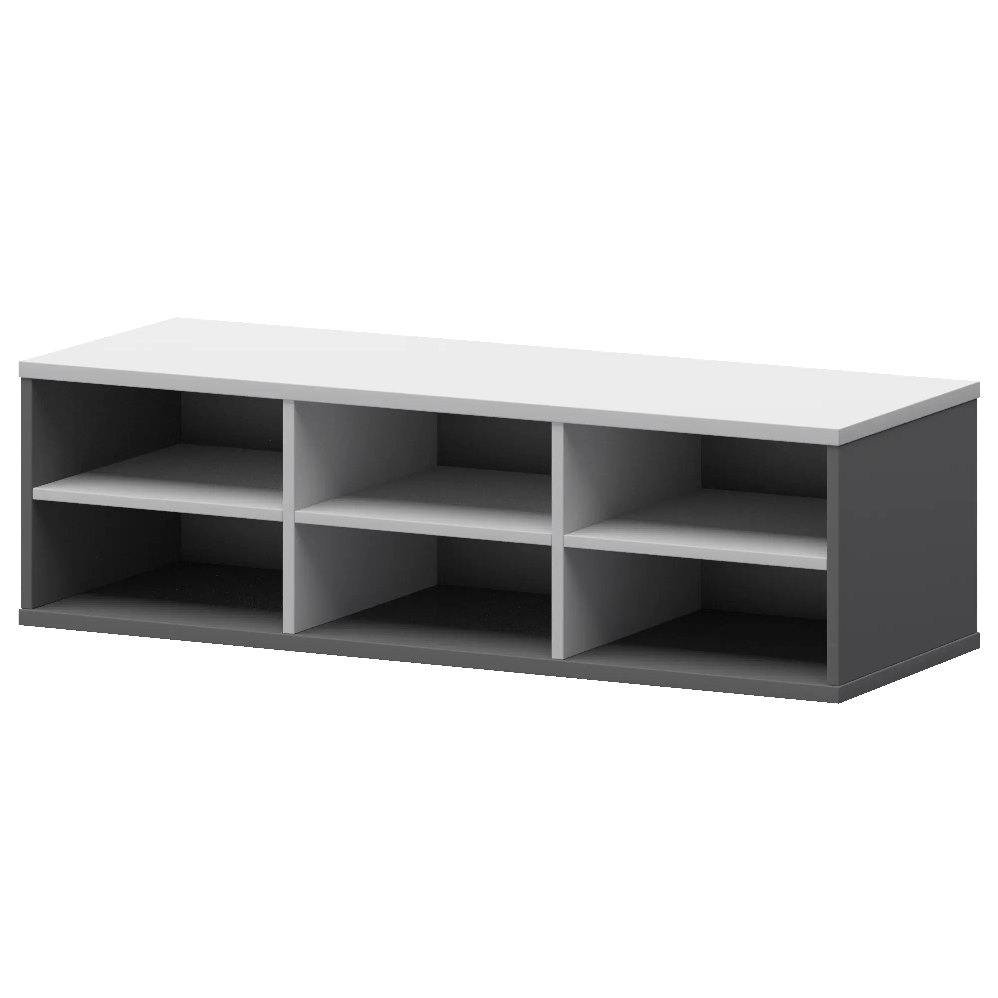 Надставка с вставкой для тумбы-купе Смарт СМТ-12НВ.18 тип2 Графит/Белый