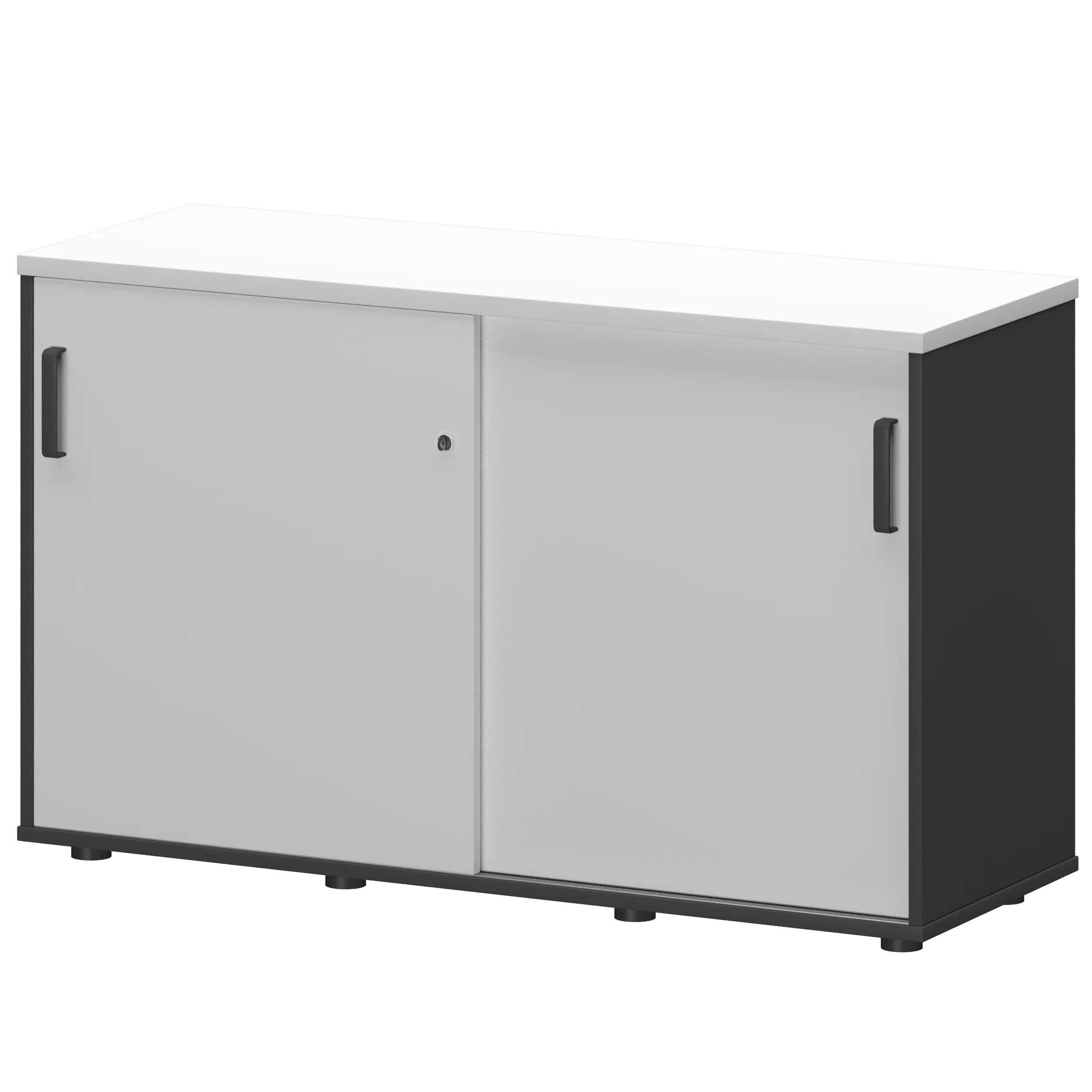 Тумба-купе Смарт СМТ-12К Тип2 Графит/Белый