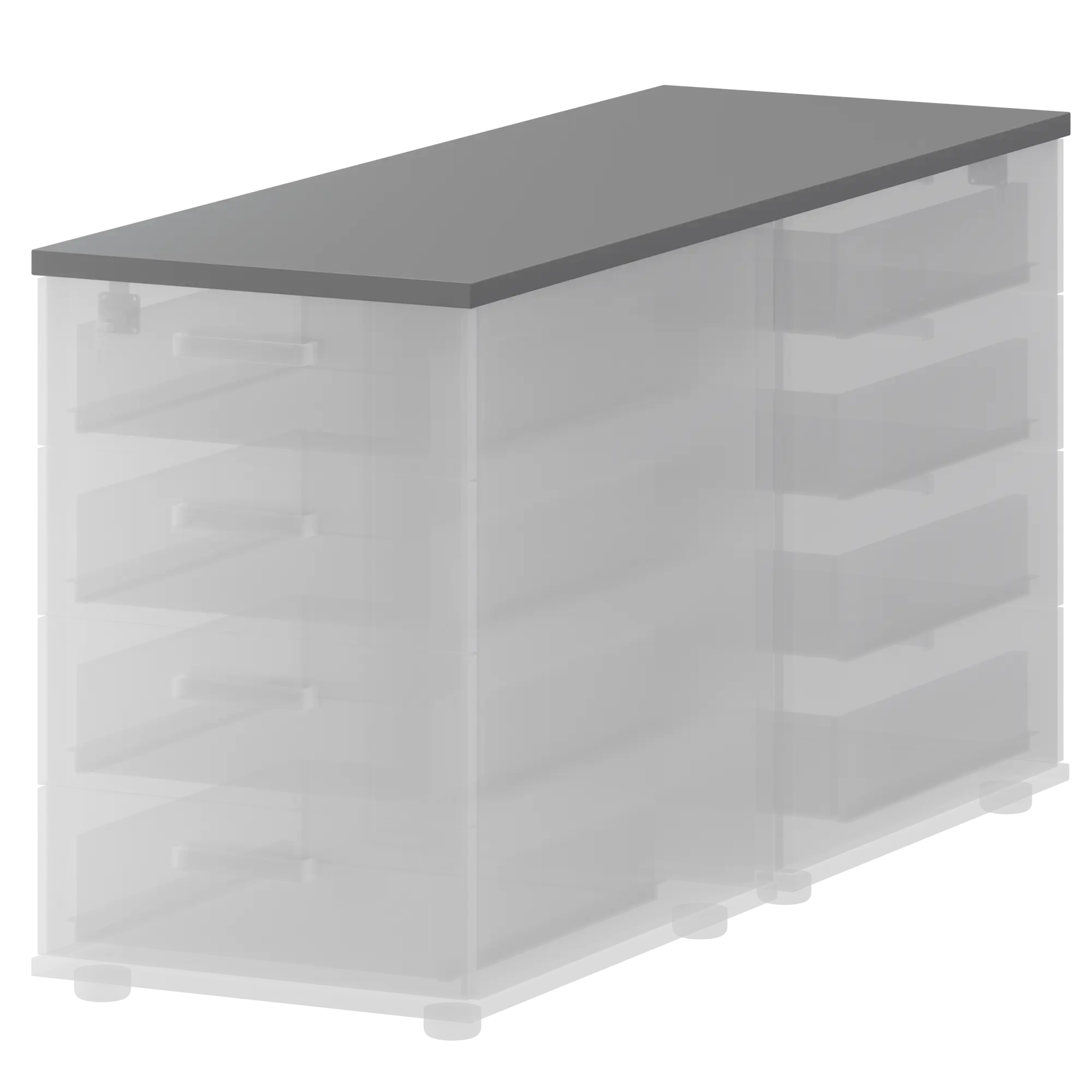 Топ единый для двух приставных тумб Смарт СМТ-4Т25-12 Графит