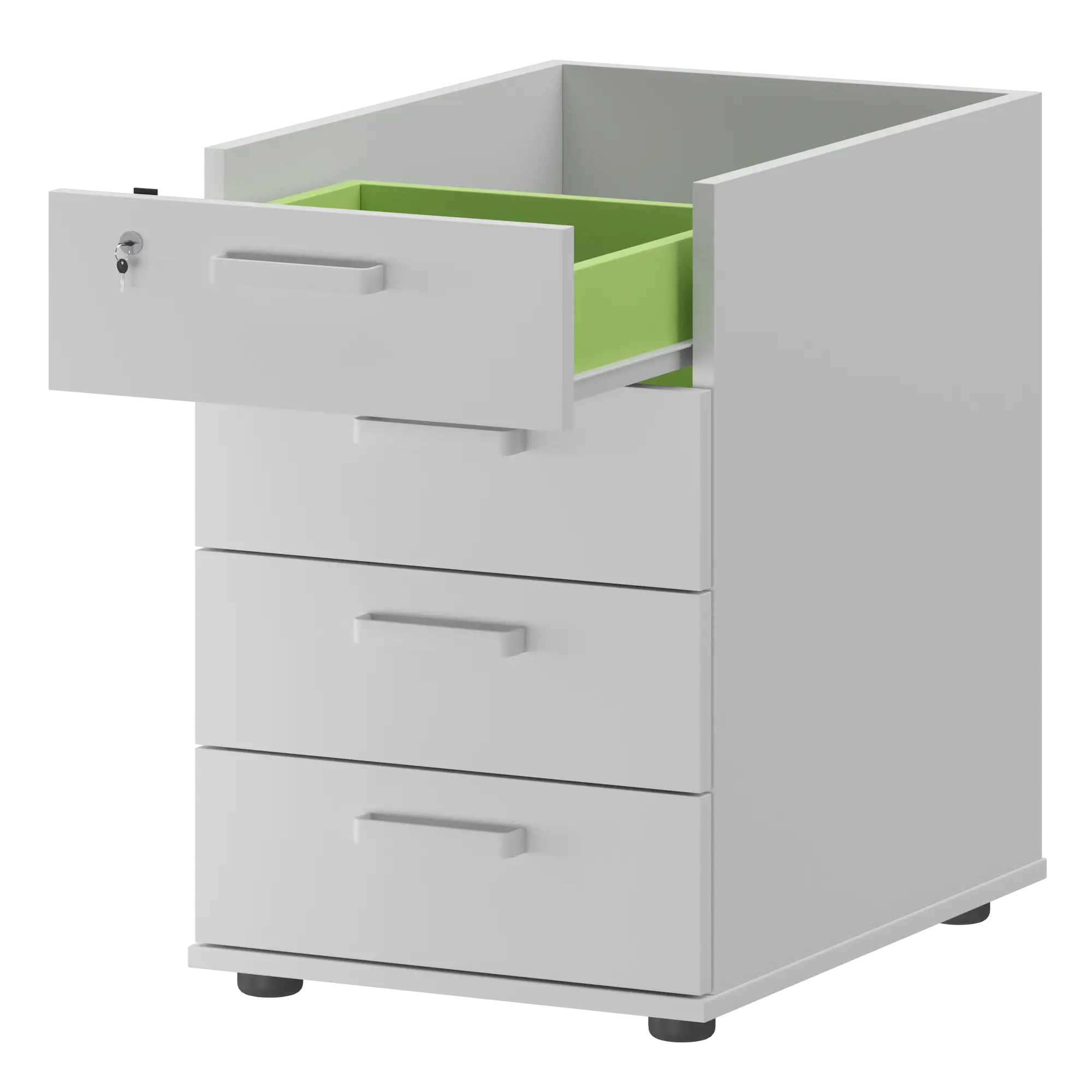 Корпус тумбы приставной с ЦЗ Смарт СМТ-4ПЦ  Белый