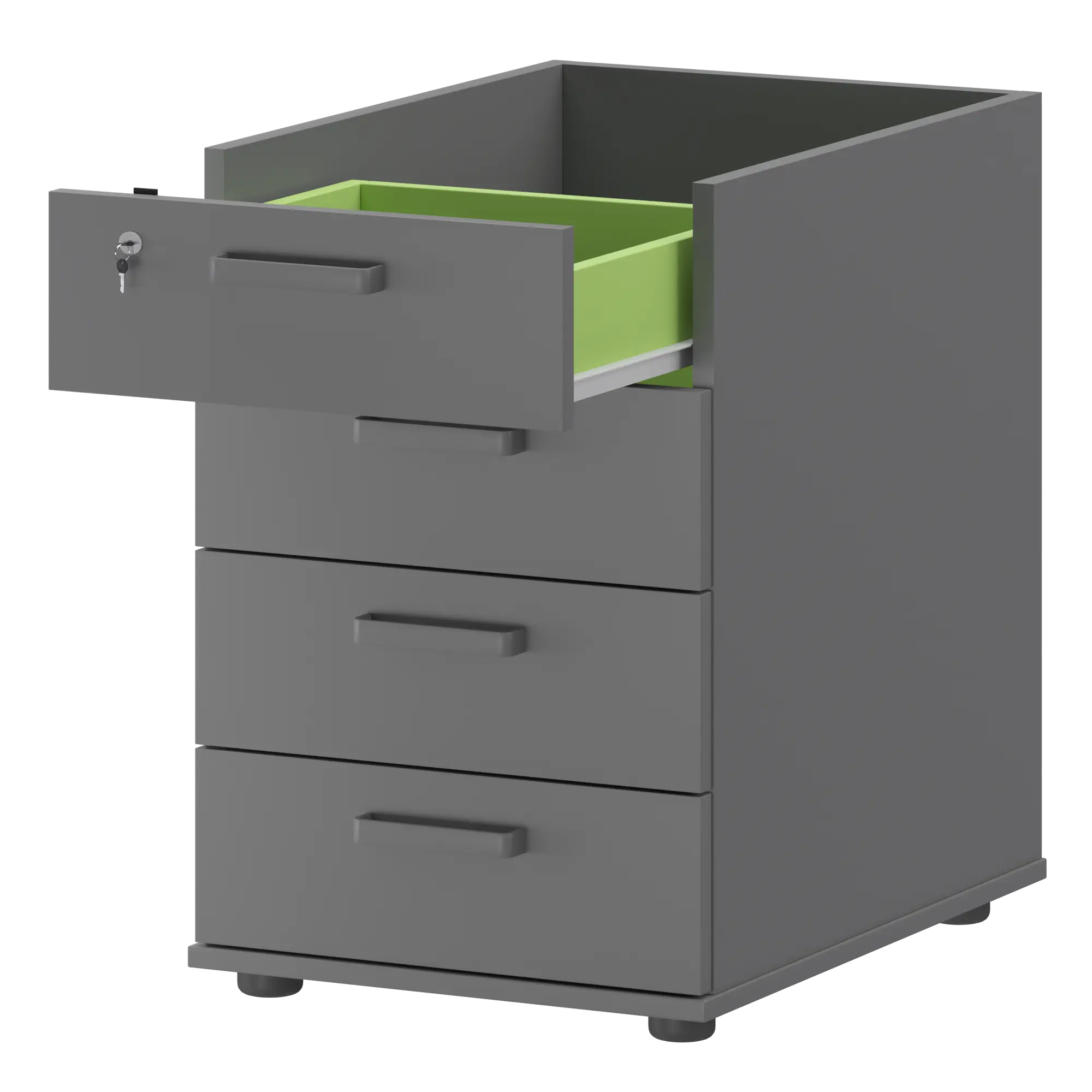 Корпус тумбы приставной Смарт СМТ-4П Графит