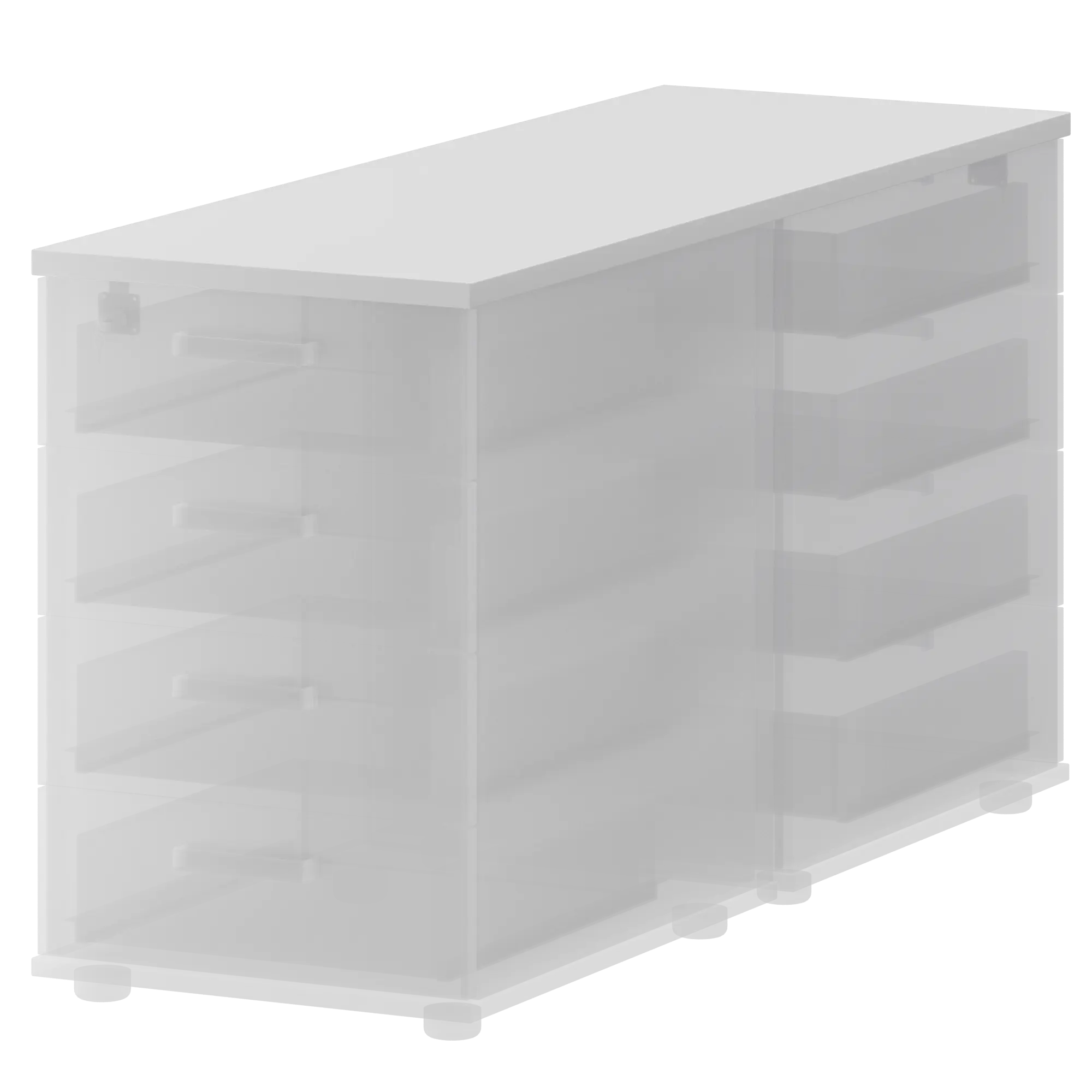 Топ единый для двух приставных тумб Смарт СМТ-4Т25-12 Белый