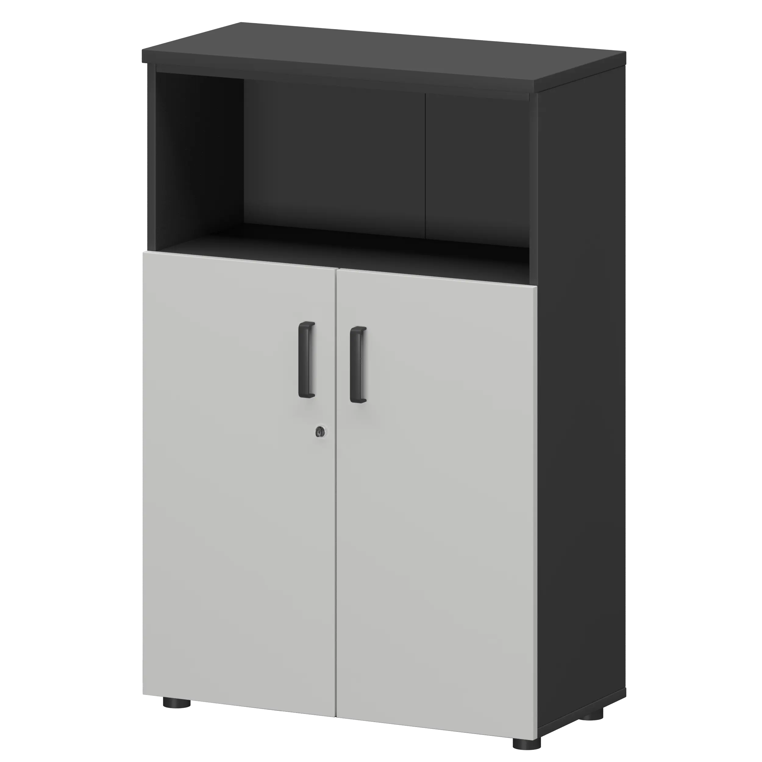 Шкаф Смарт СМШ-38Д2 Тип1 Графит/Белый