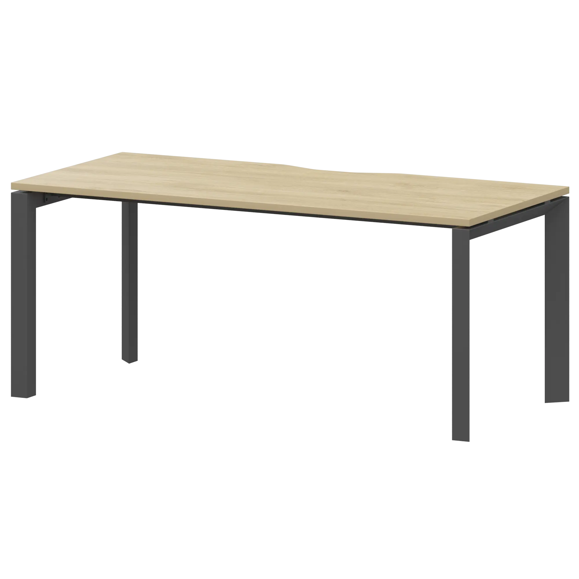 Стол на металлокаркасе Аргентум-МП НТМП.П-160 Баттл Рок/Антрацит