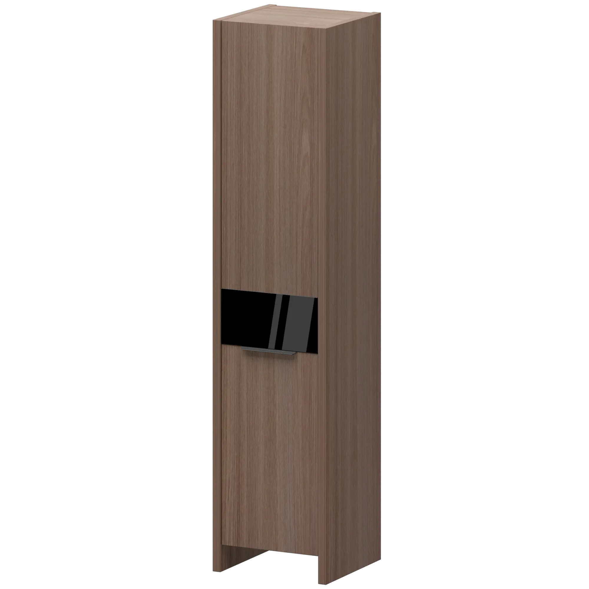 Стеллаж узкий закрытый левый Акцент КТ-41.38/КТ-51.18 Темный шимо