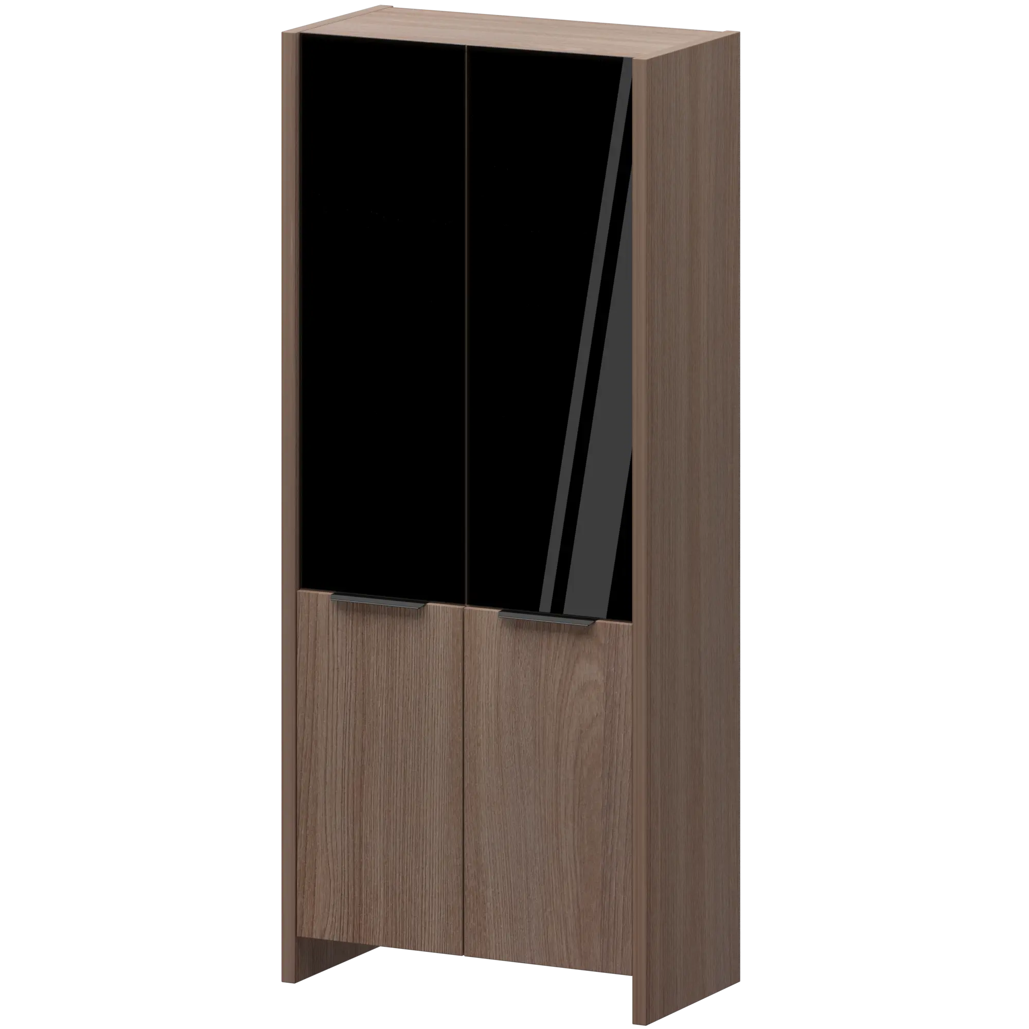 Стеллаж комбинированный Акцент КТ-42.38/КТ-50.18/КТ-53С/КТ-54С Темный шимо