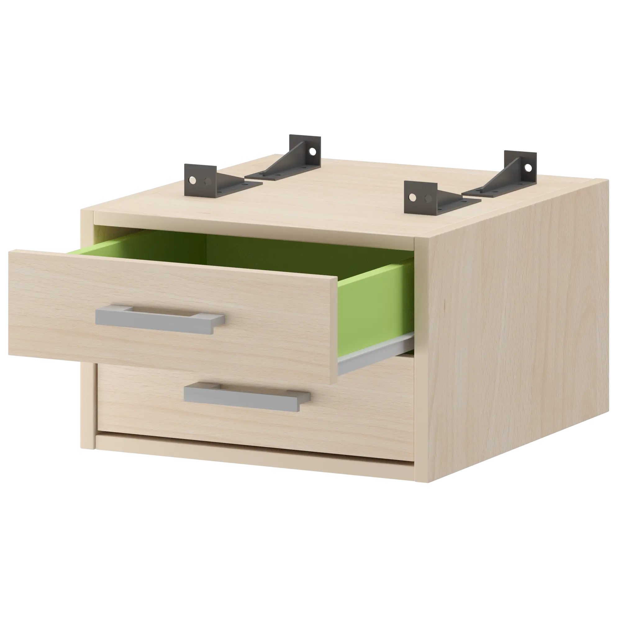 Тумба подвесная для столов на м/каркасе гл.600 мм Арго-М АМТ2-02.60 Бук